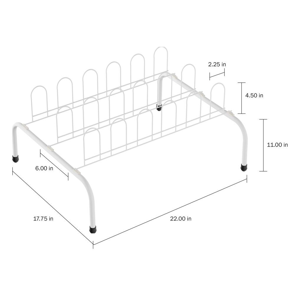 Hastings Home 3-Tier Wooden Shoe Rack, 9 Pair - 9948941