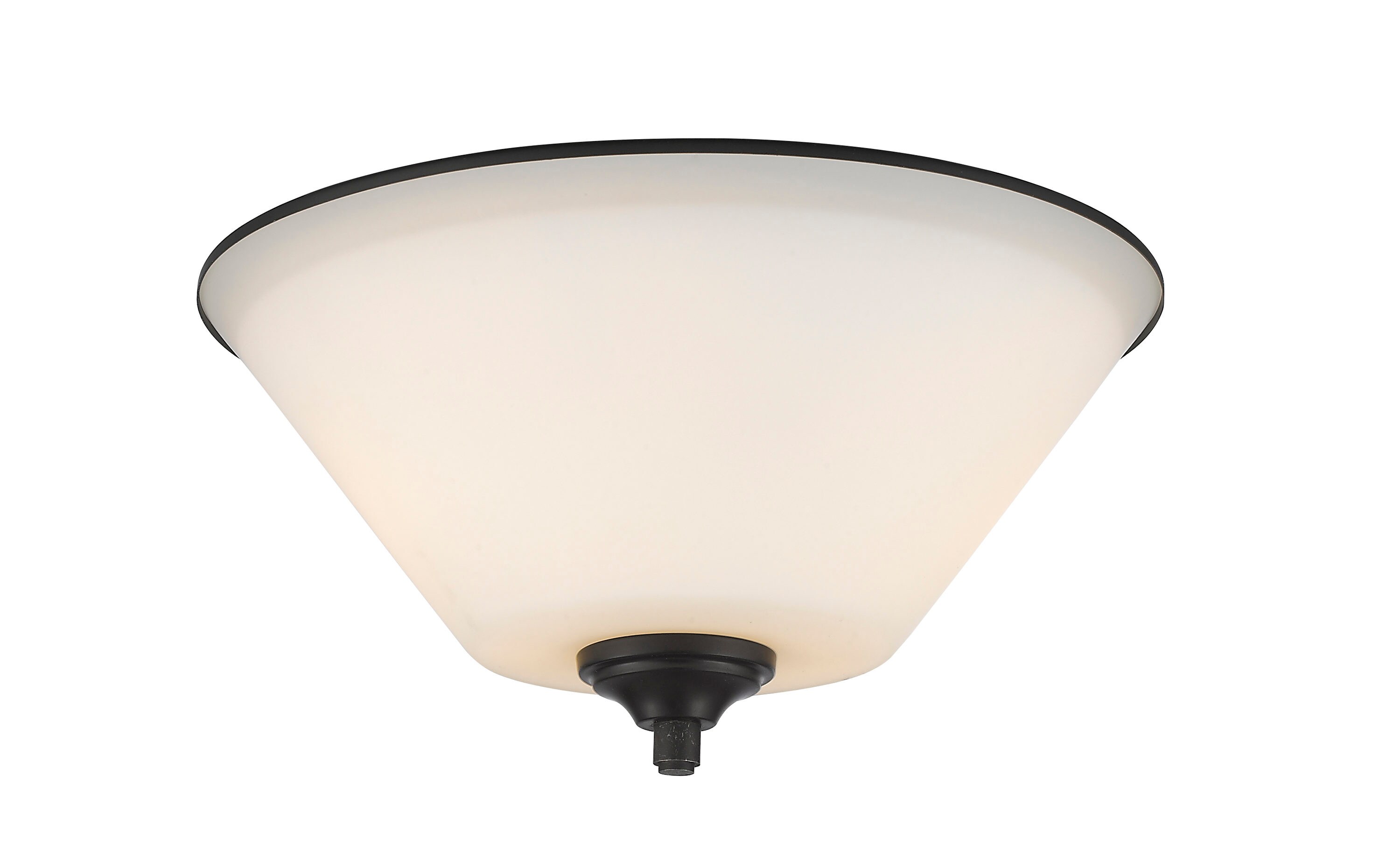 Z-Lite 432F2-BRZ Jarra 1-Light Bronze Flush Mount Light