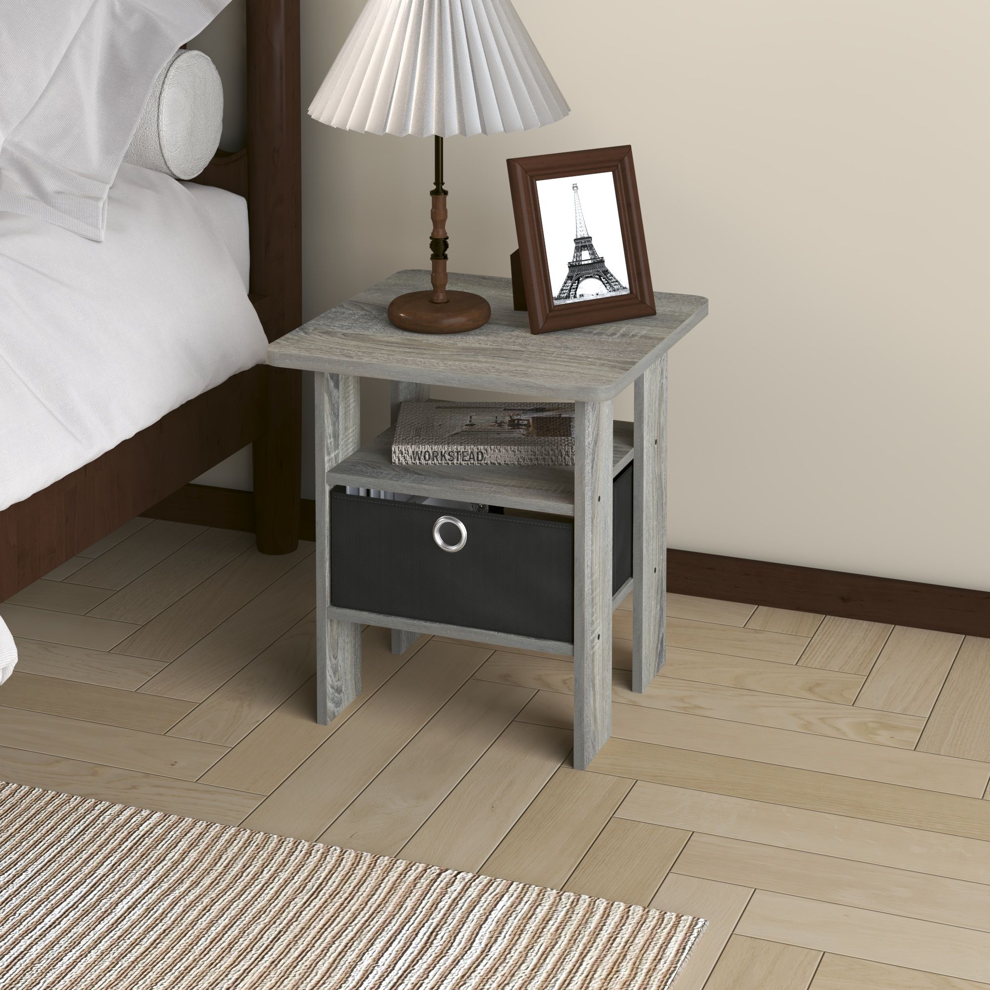 HomLux 11157GYW/BK-A End-Tables - View #4