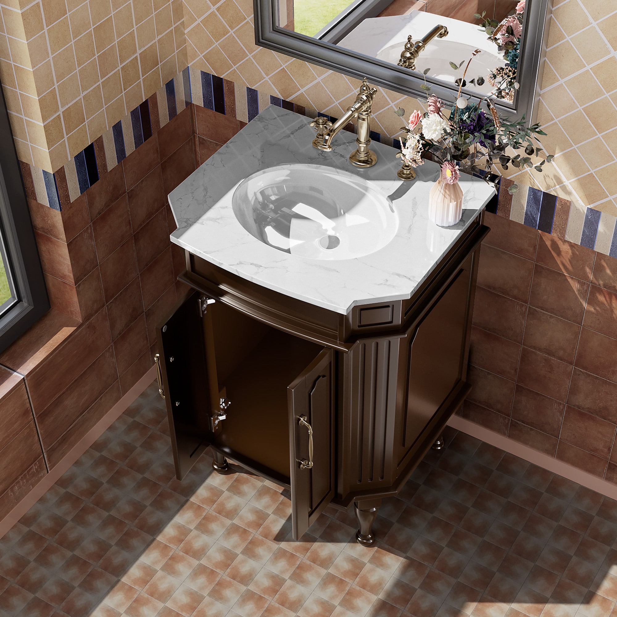 JEAREY GQSF-S-BE Bath-Vanity-Combo - View #5