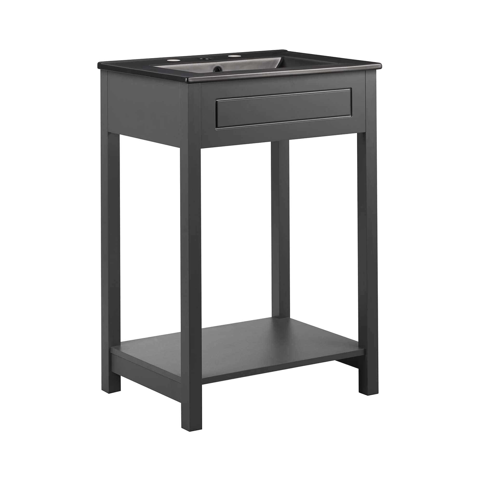 Modway  Altura 24-in Bathroom Vanity in Gray Black