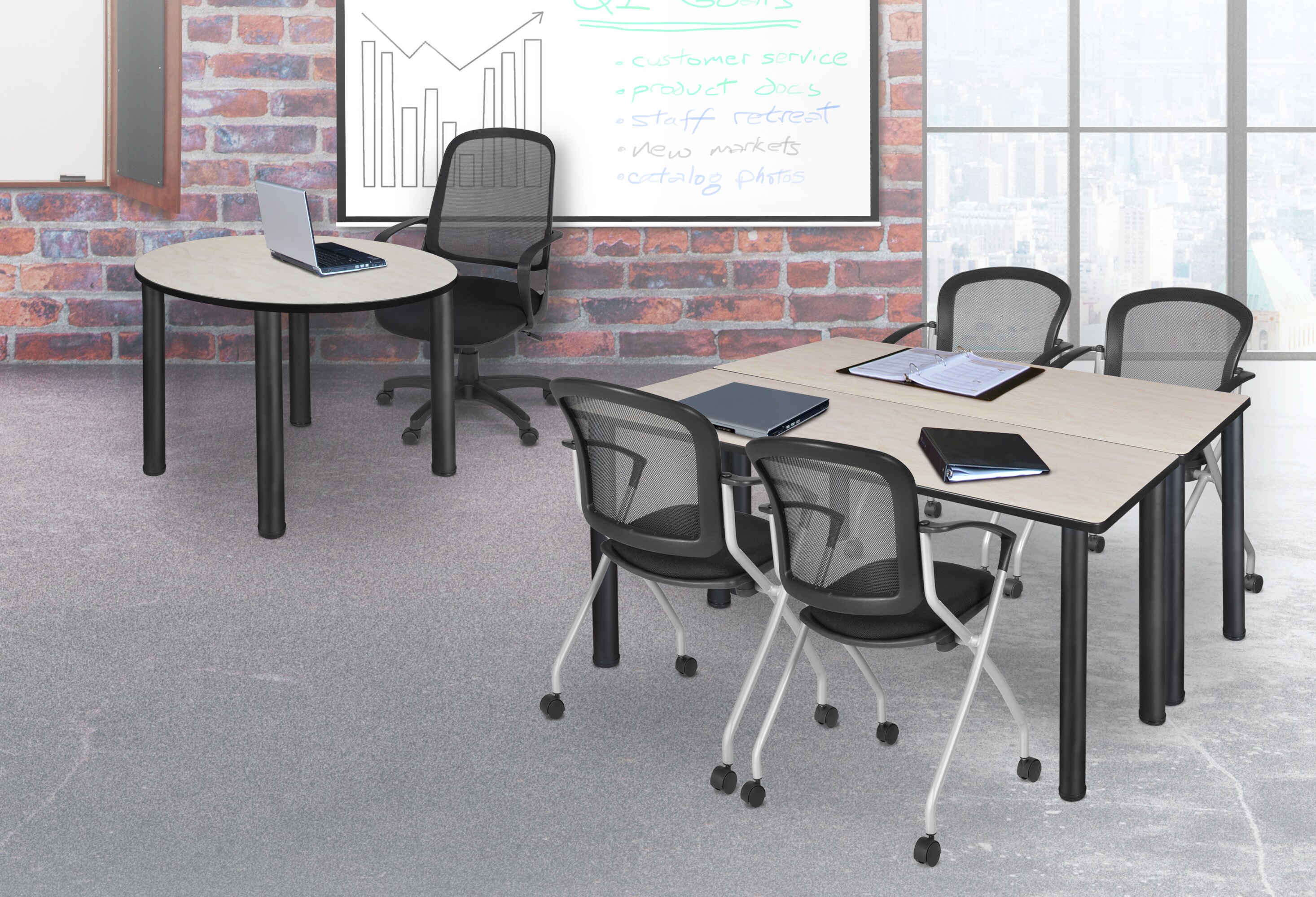 Regency MT6024PLBPBK Office-Tables - View #5