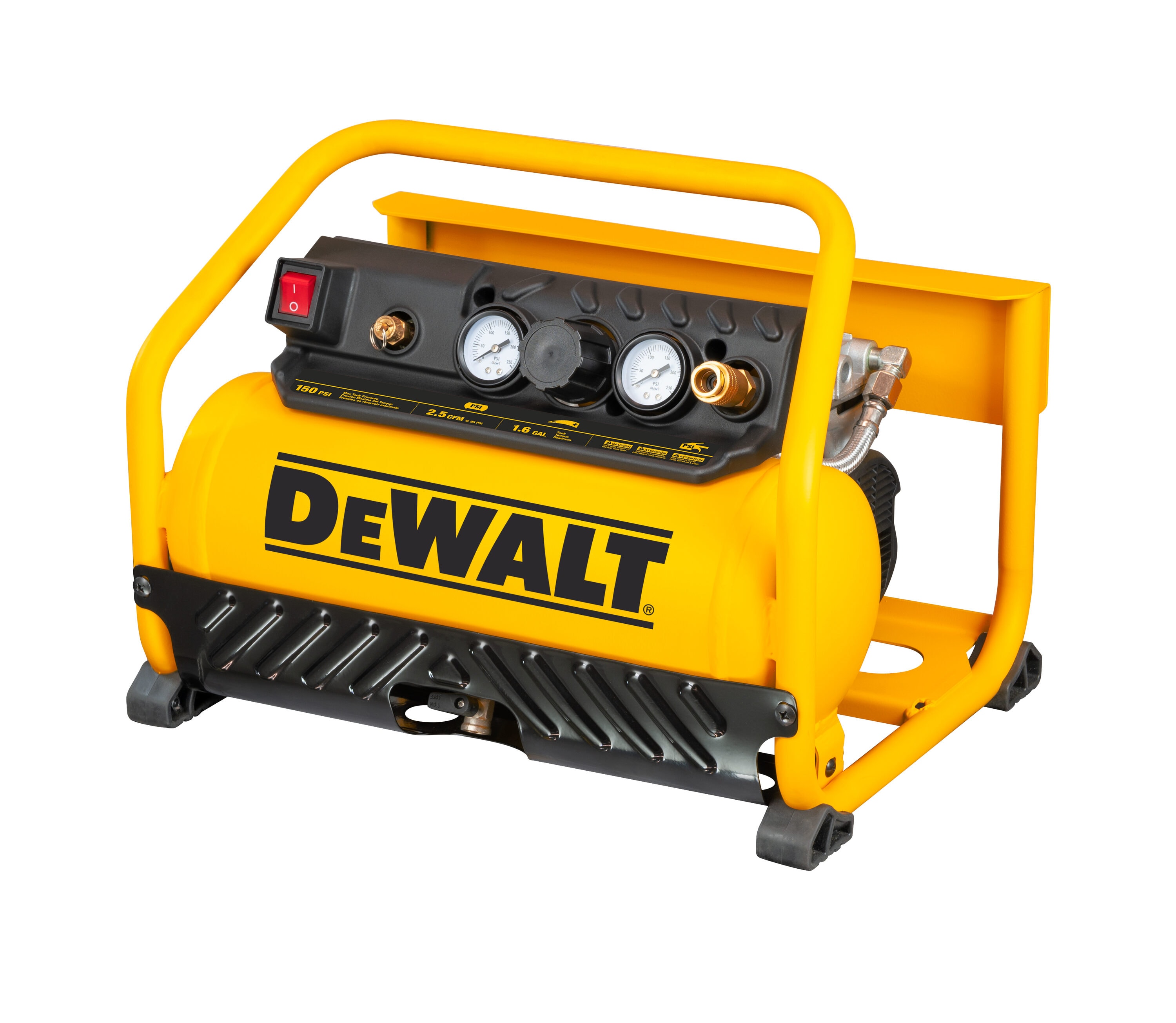 DEWALT 1.6-Gallon Portable Electric 150 PSI Hot dog Air Compressor