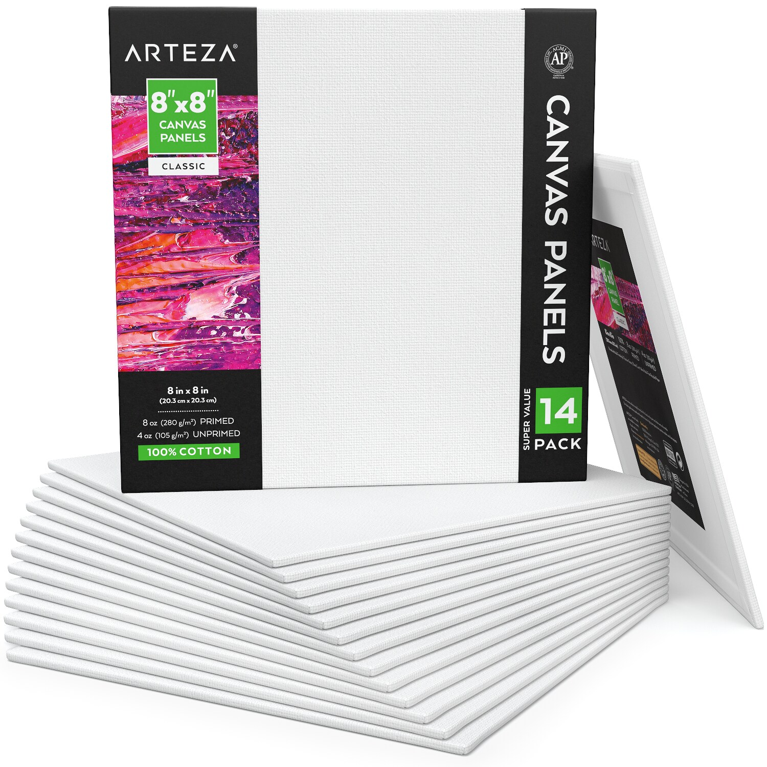 ARTEZA Arteza Canvas Panels Classic White 8