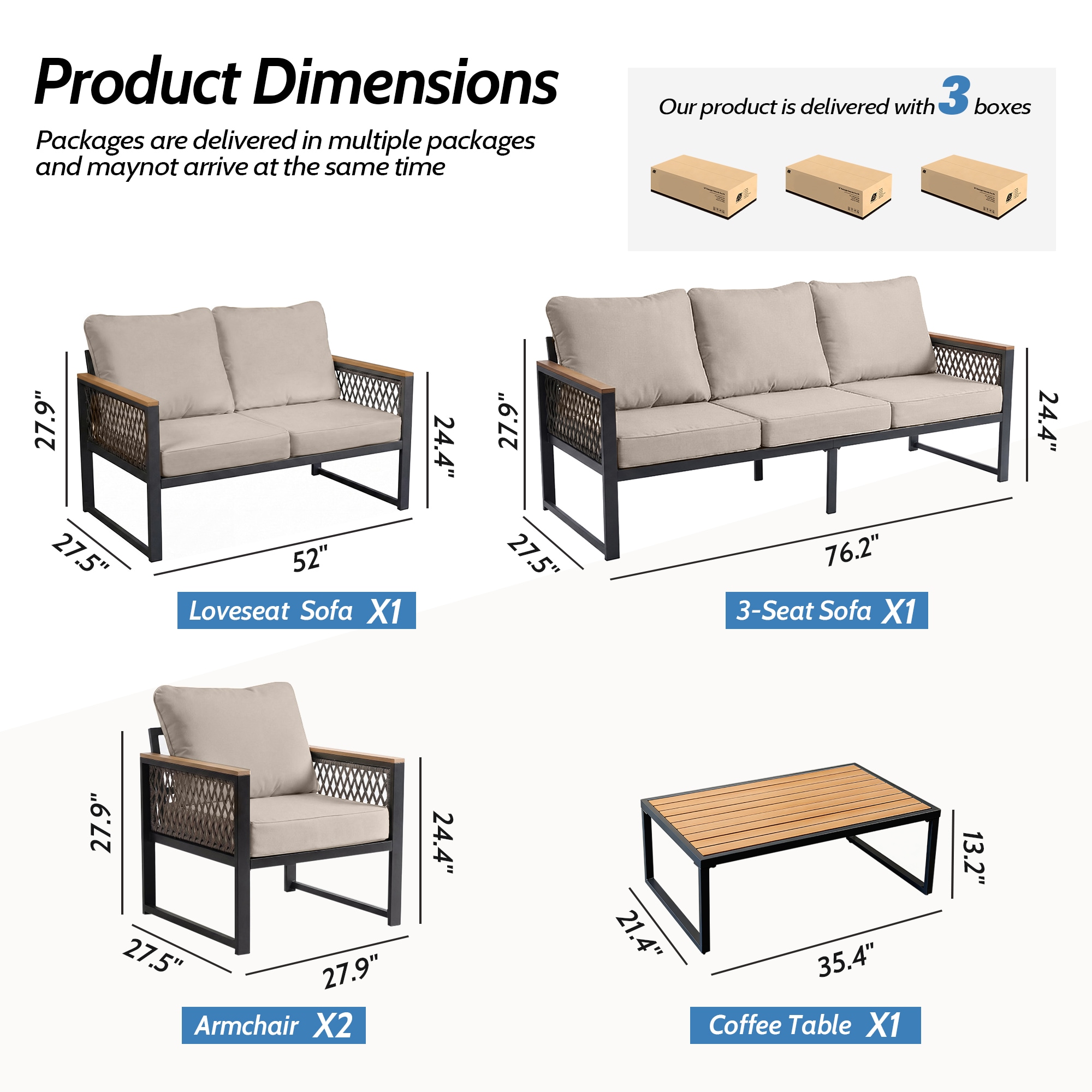 UPHA US1FESF7250606 Patio-Conversation-Sets - View #2