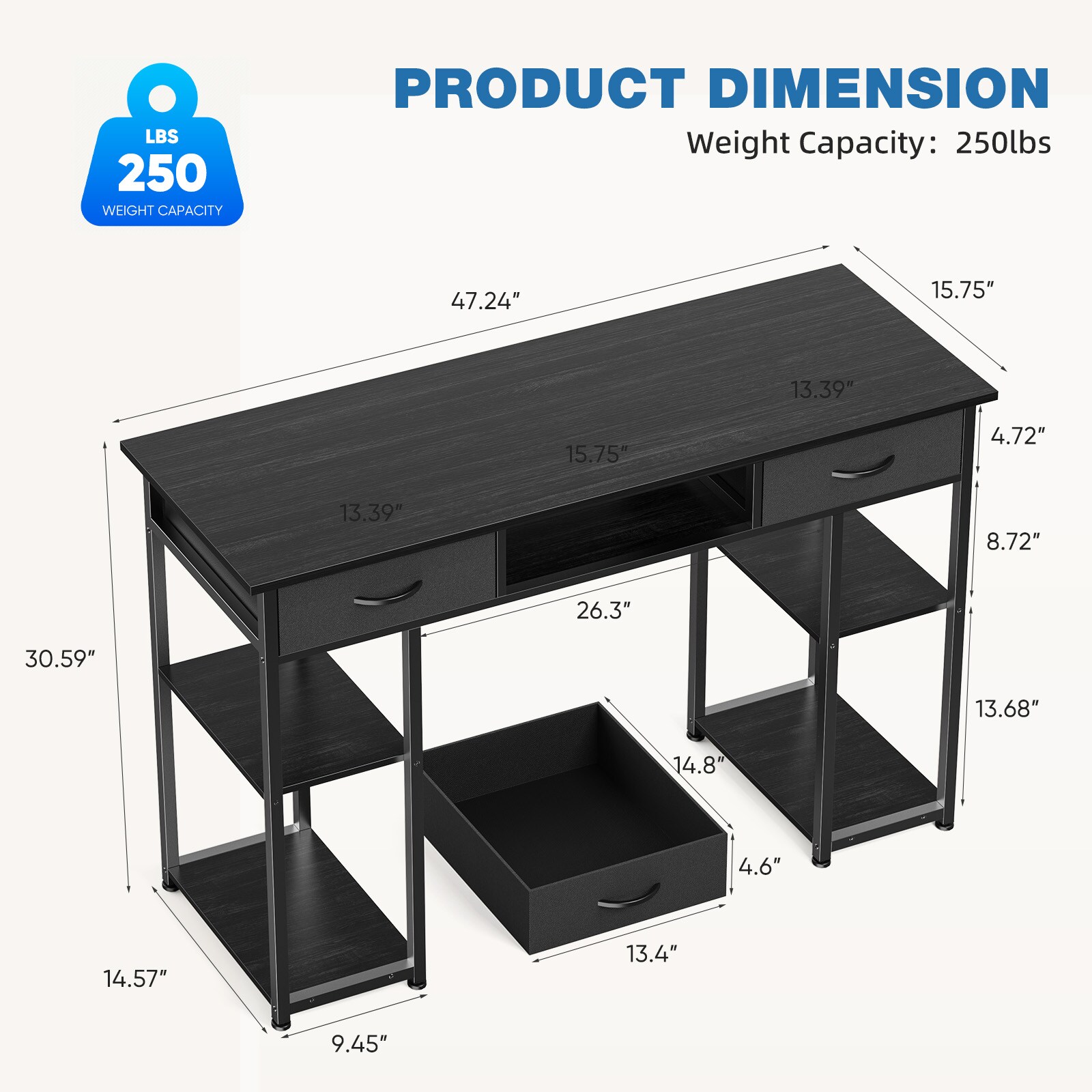 Mondawe OR-30042-GP desks - View #9