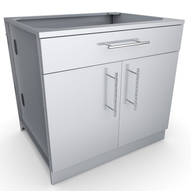 Outdoor Kitchen Cabinet, Portable Stainless Steel Outdoor Kitchen Cabinet Patio Barn