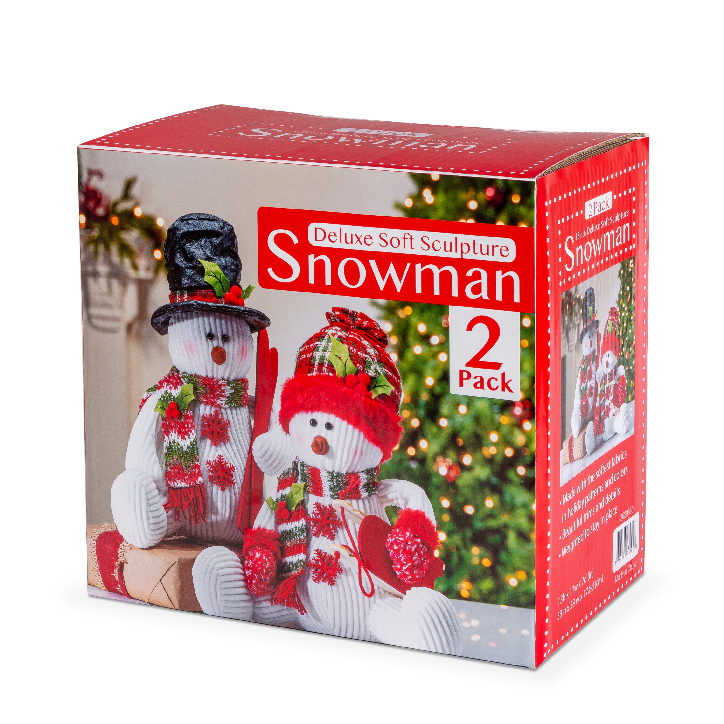 Semetor Snowman Kit, 2 Pack christmas Snowman Decorating