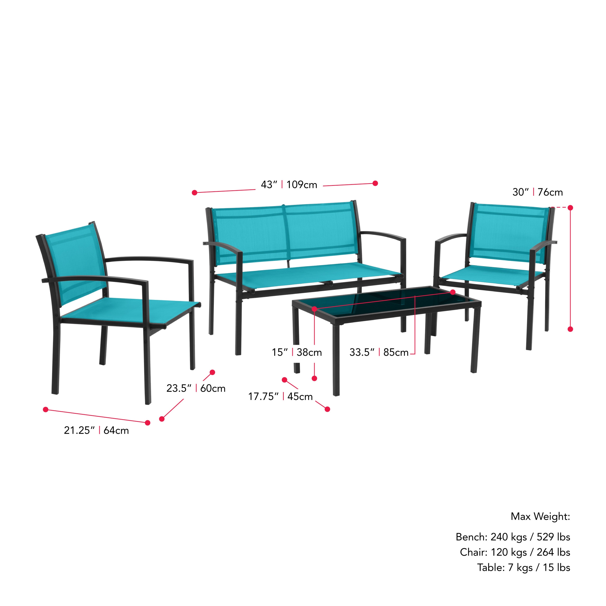 CorLiving PJC-353-S Patio-Conversation-Sets - View #8
