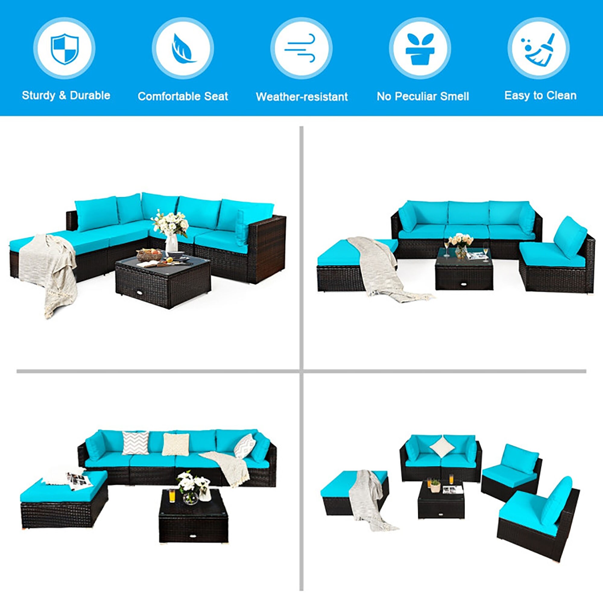 CASAINC CN-RS5003BL Patio-Conversation-Sets - View #5