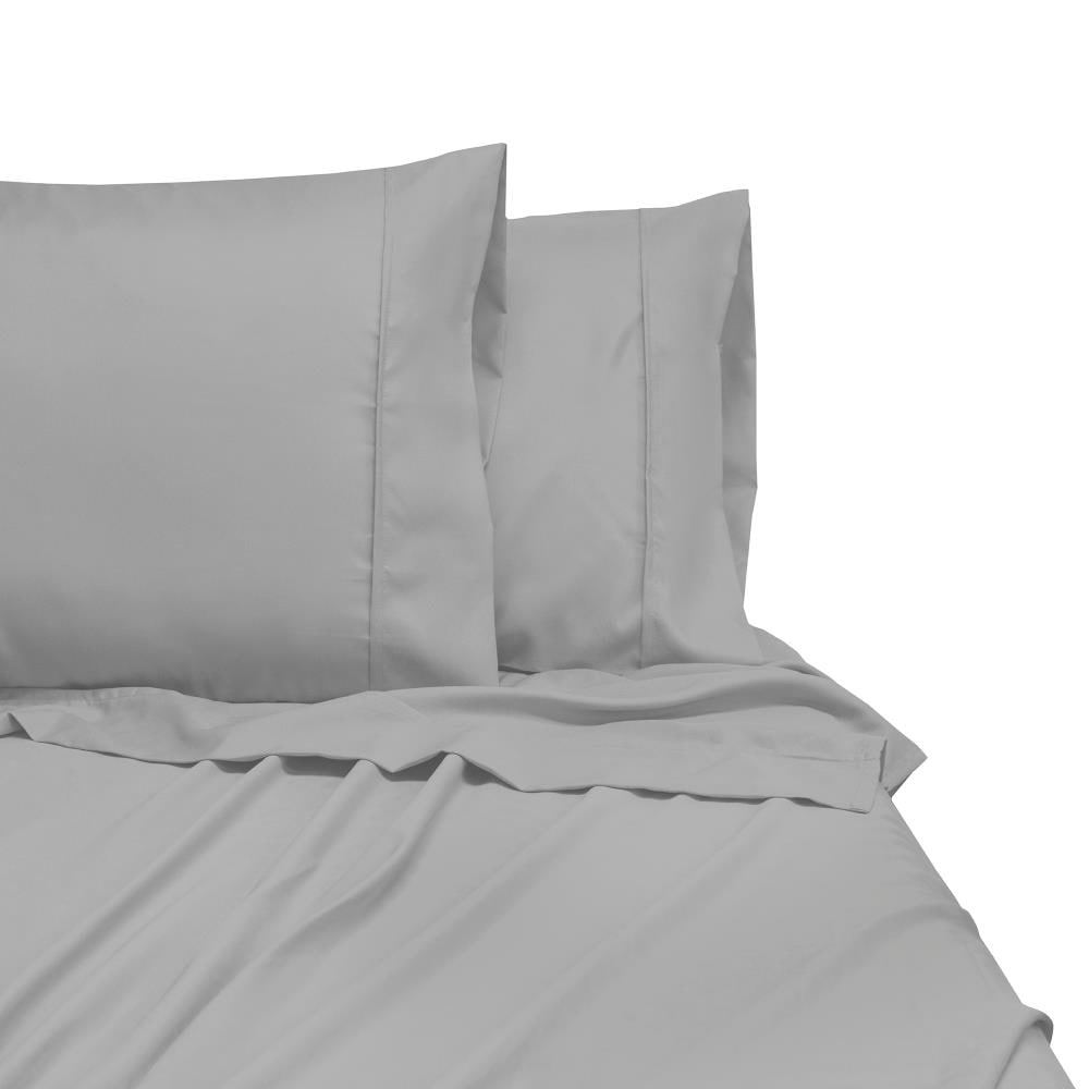 SensorPEDIC 90222 Queen Microfiber Grey 4-Piece Bed-Sheet