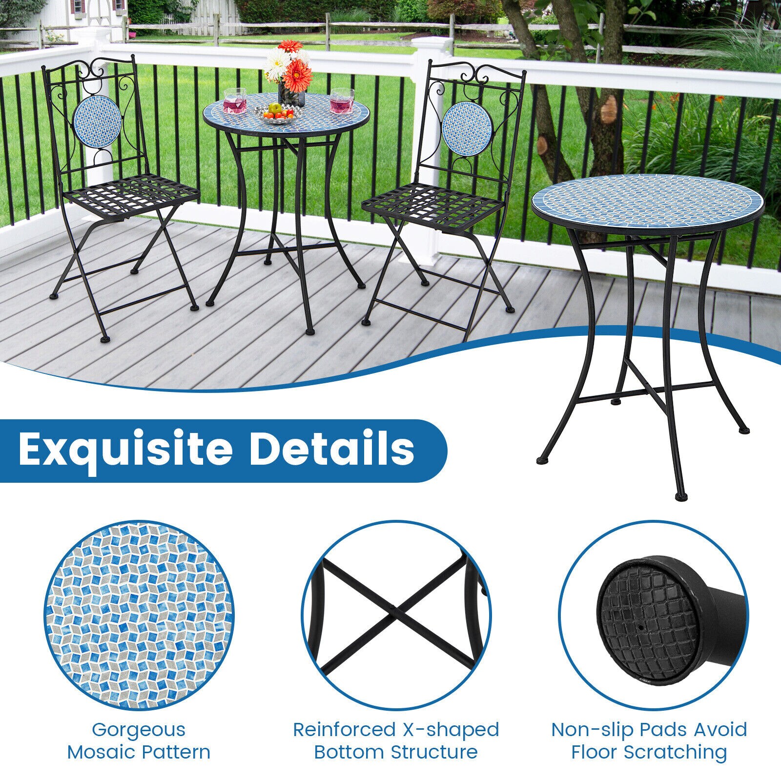 Forclover HBV-0650 Patio-Conversation-Sets - View #4