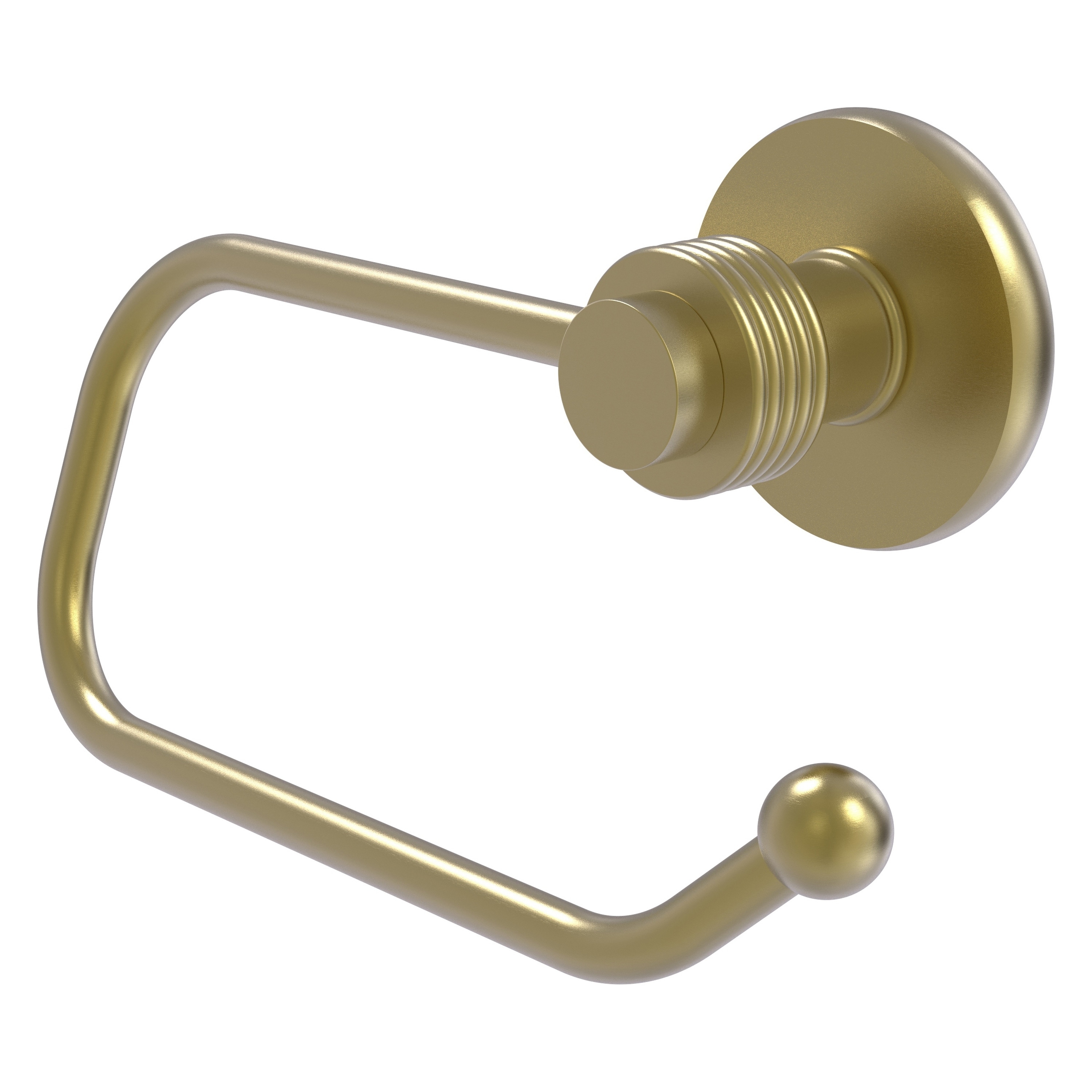 Allied Brass 924EG-SBR Mercury Satin Brass Wall mount Single post Toilet Paper Holder 1 -Rolls with Storage