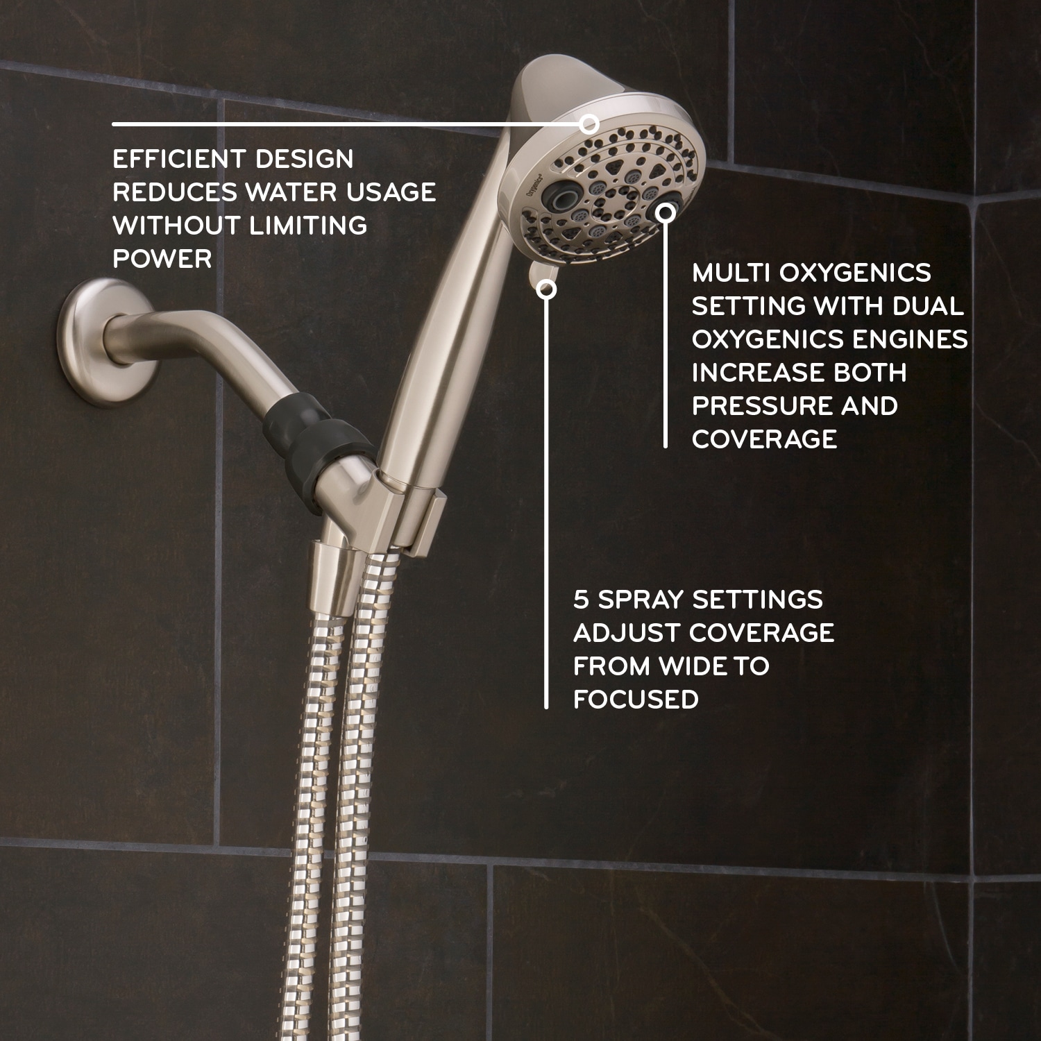 Oxygenics 88446 Fixed-Showerhead - View #2