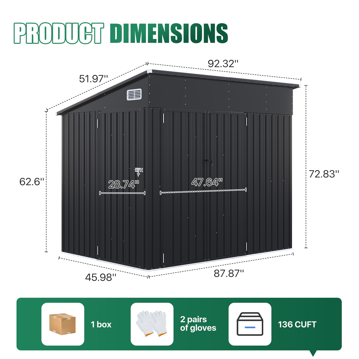 AOXUN ZZ-080411-BR Metal-Storage-Buildings-Sheds - View #7