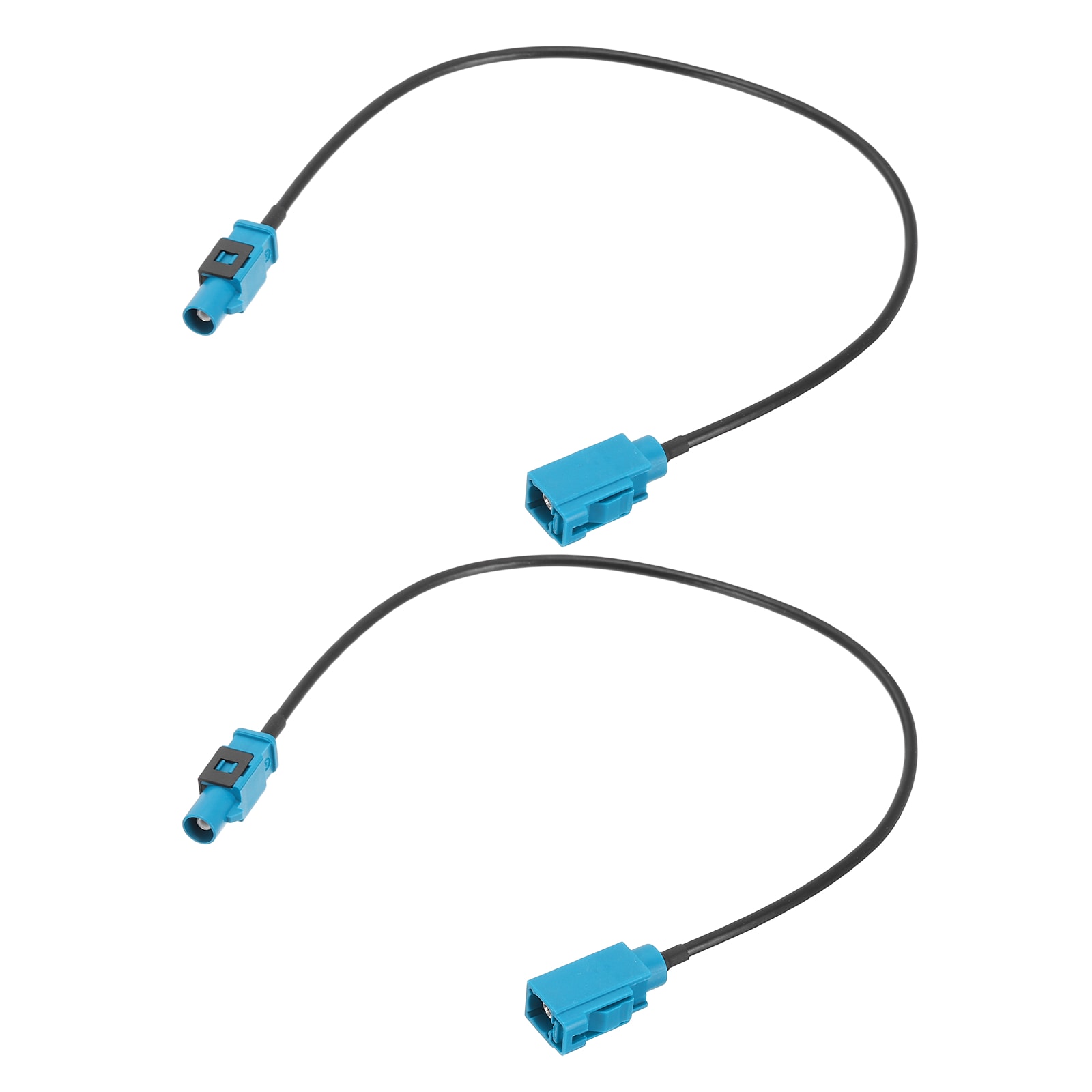 Unique Bargains 2pcs Antenna Extension Cable 1ft/0.3meter Longer Fakra-Z Male to Fakra-Z Female RF Coax Cable for Car Stereo Head Unit GPS Navigation FM AM Radio RG174