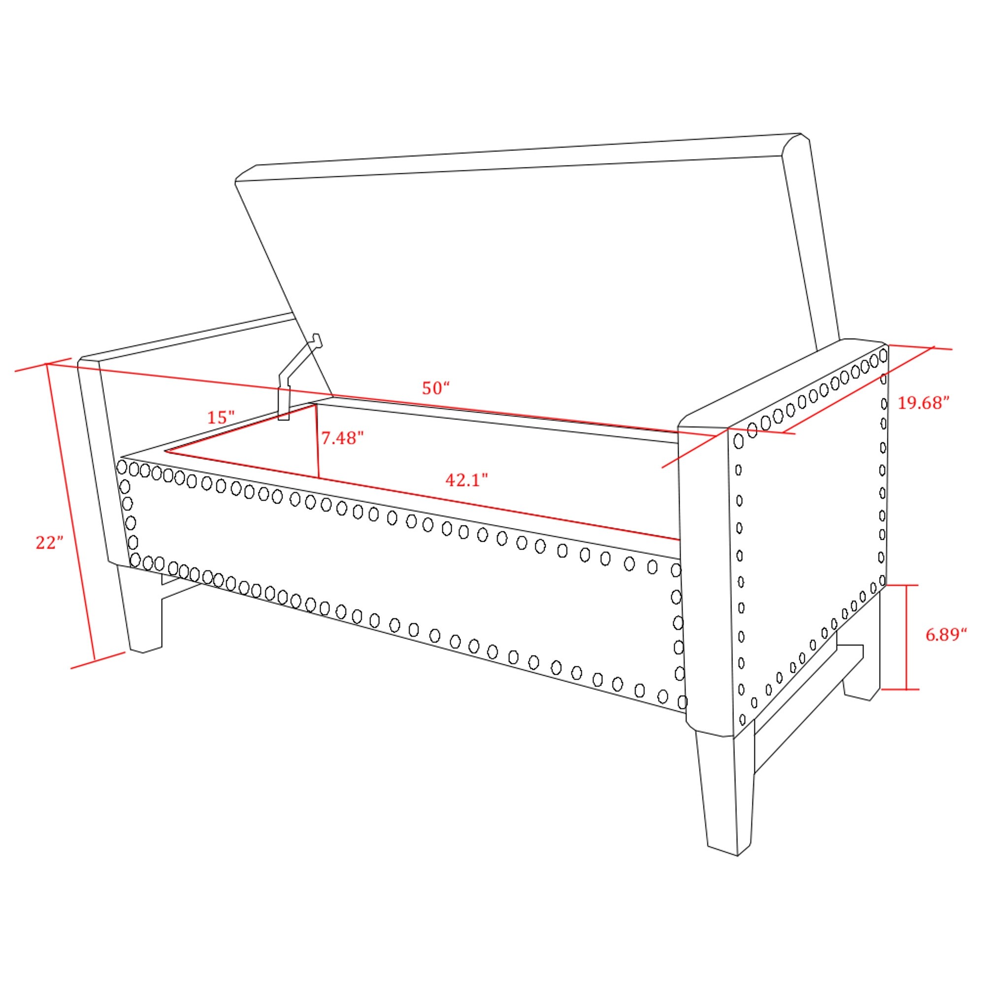 Inspired Home SB09-03LG-LS bench - View #9