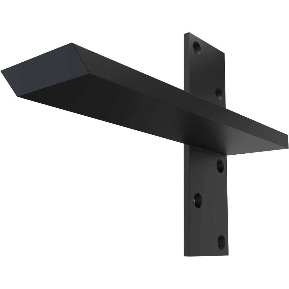 Ekena Millwork BKTM02X10FWPBL Floating Steel Heavy Duty Wall Mount 10-in x 2.5-in x 10-in Powder-coated Steel Countertop support bracket