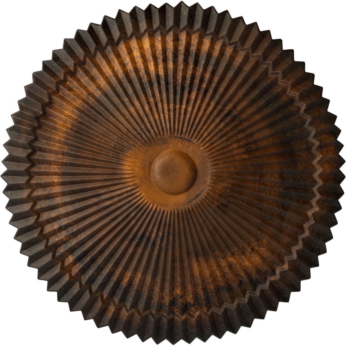 Ekena Millwork CM24SHRUS Shakuras 24-in W x 24-in L Painted Rust Polyurethane Whole Ceiling Medallion