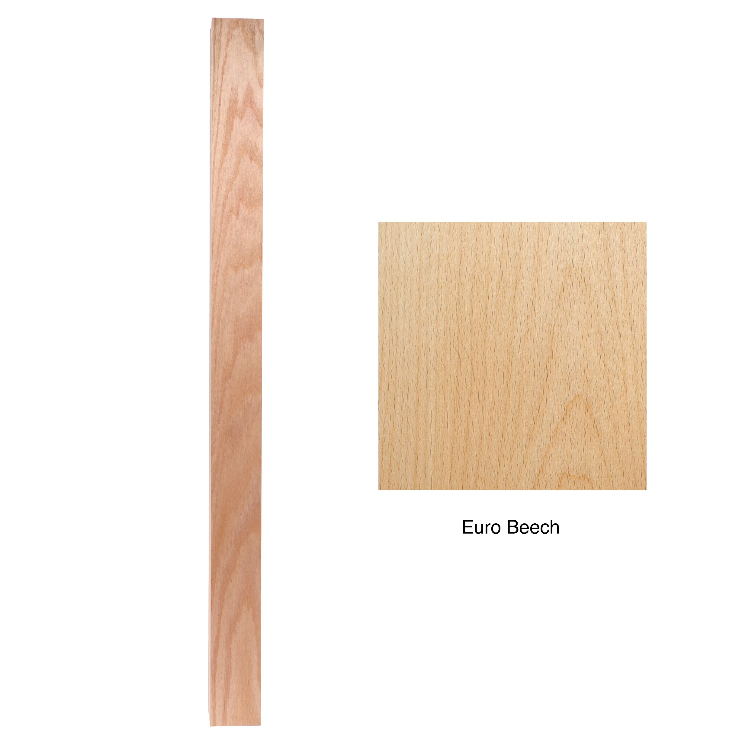 RELIABILT WG35048EBCH 3.5-in x 48-in Unfinished Beechwood Universal Stair Newel Post