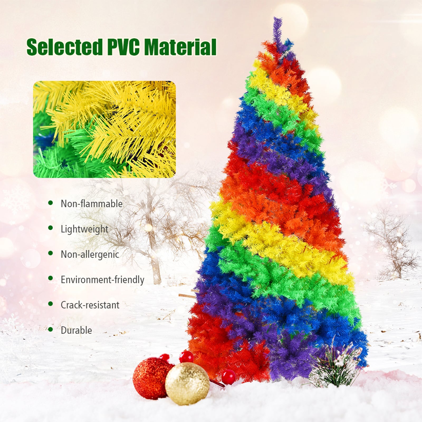 WELLFOR CM-HPY-22830 Artificial-Christmas-Trees - View #3