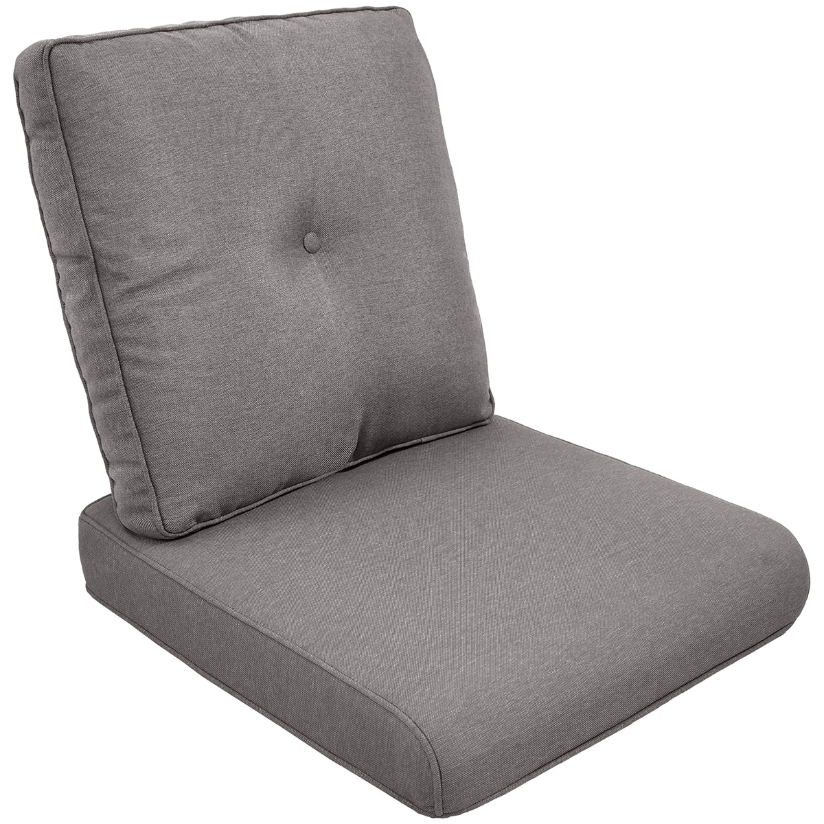 Rilyson FSZBD006-3 25-in x 22-in 2 -Piece Gray Deep seat patio chair cushion