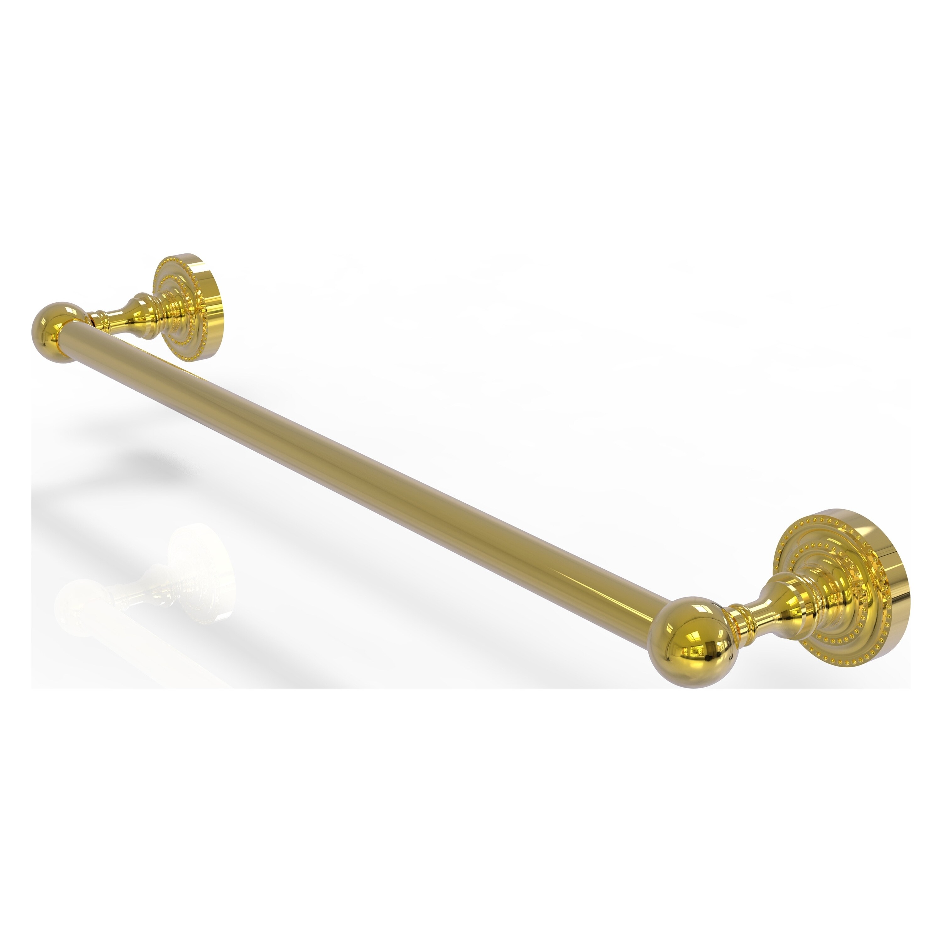 Allied Brass DT-41/36-PB Dottingham 36-in Polished Brass Wall mount Single Towel Bar