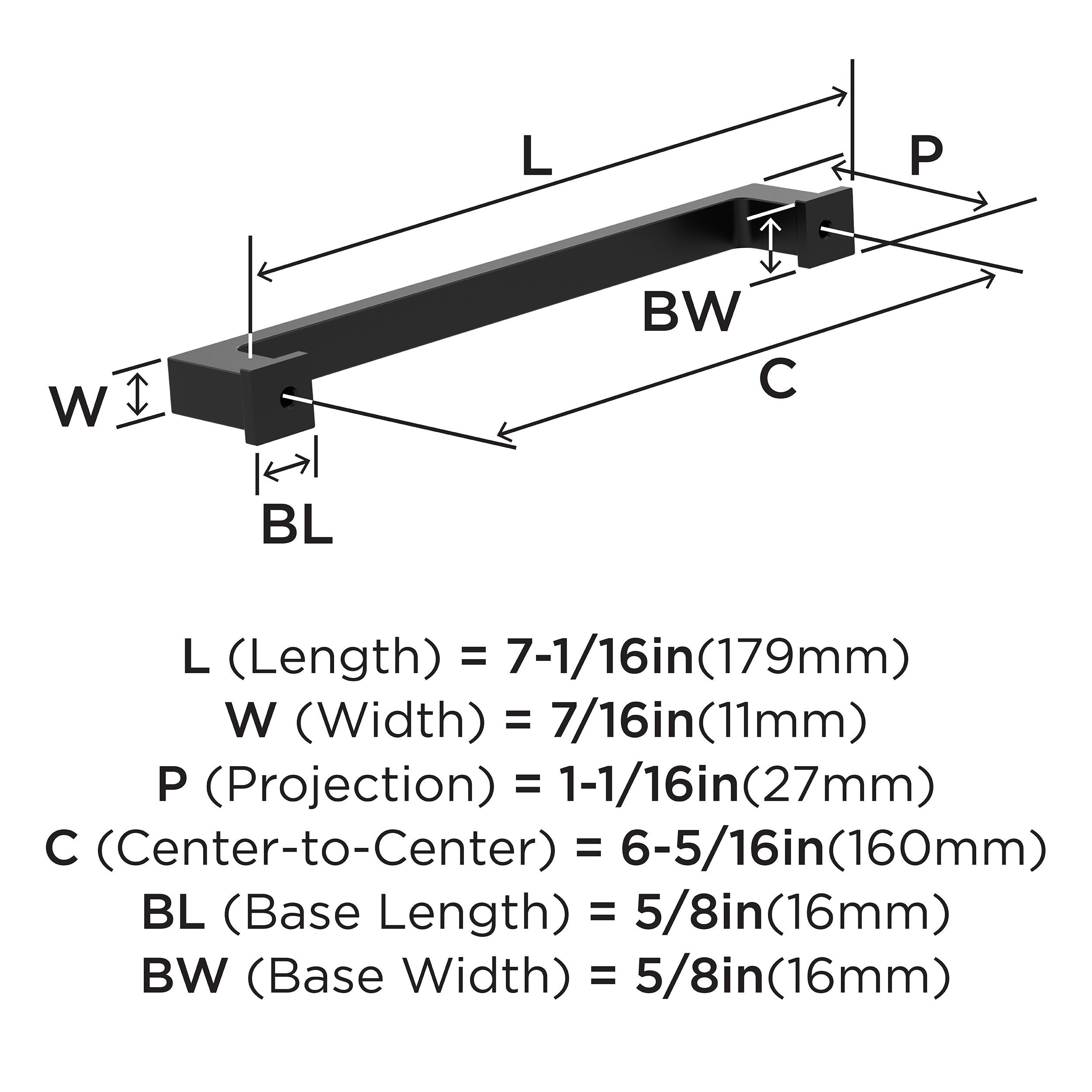 Amerock 10BX37033MB Cabinet-Pulls - View #4