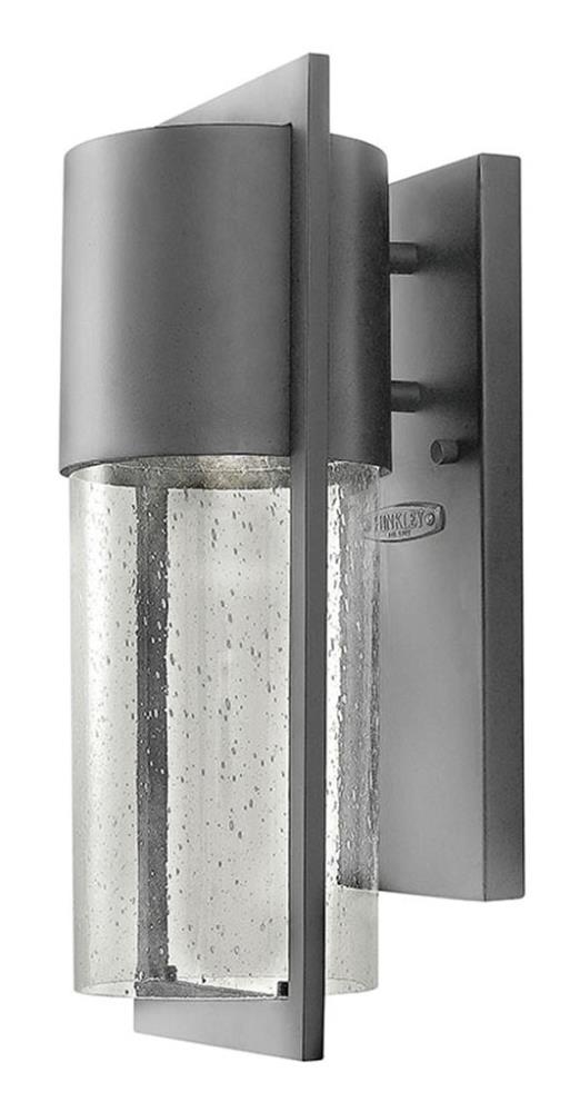 Hinkley 1320HE-LED Shelter 15.5-in H Gray Hardwired Dark Sky Integrated LED Outdoor Wall Light