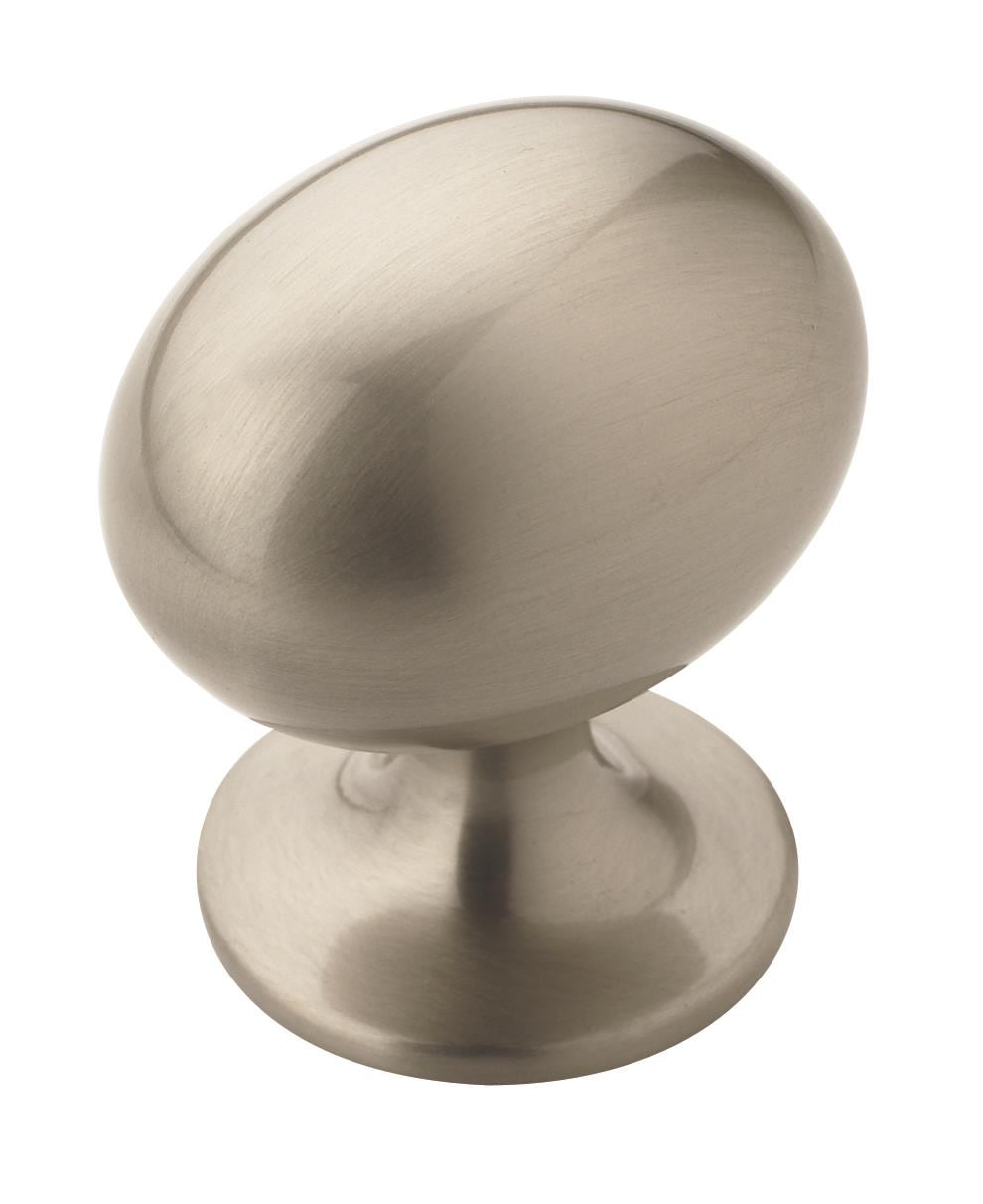 Amerock TEN53018G10 Everyday Heritage 1-3/8-in Satin Nickel Oval Traditional Cabinet Knob 10 -Pack