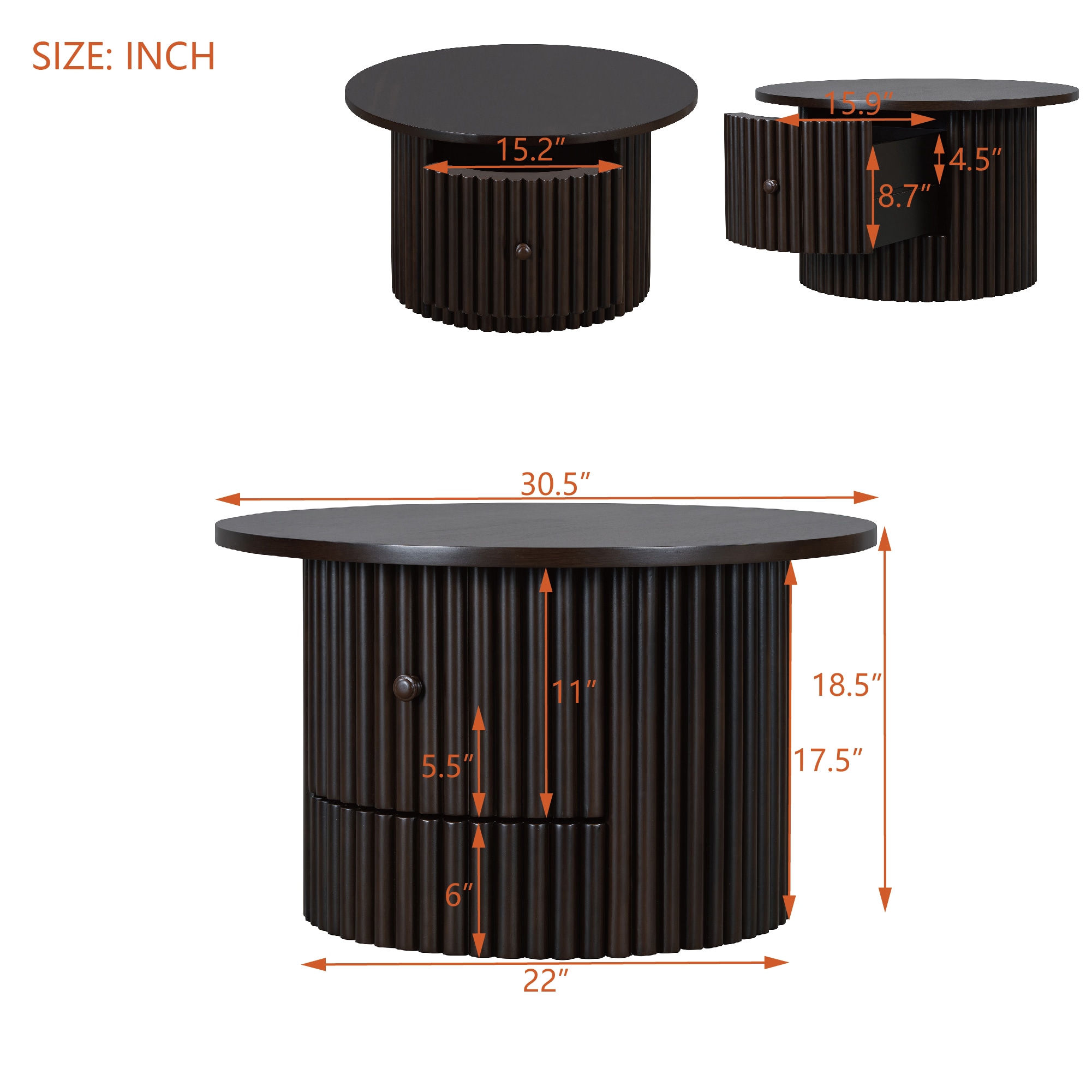 ModernLuxe L3P-N735P242922D Coffee-Tables - View #6