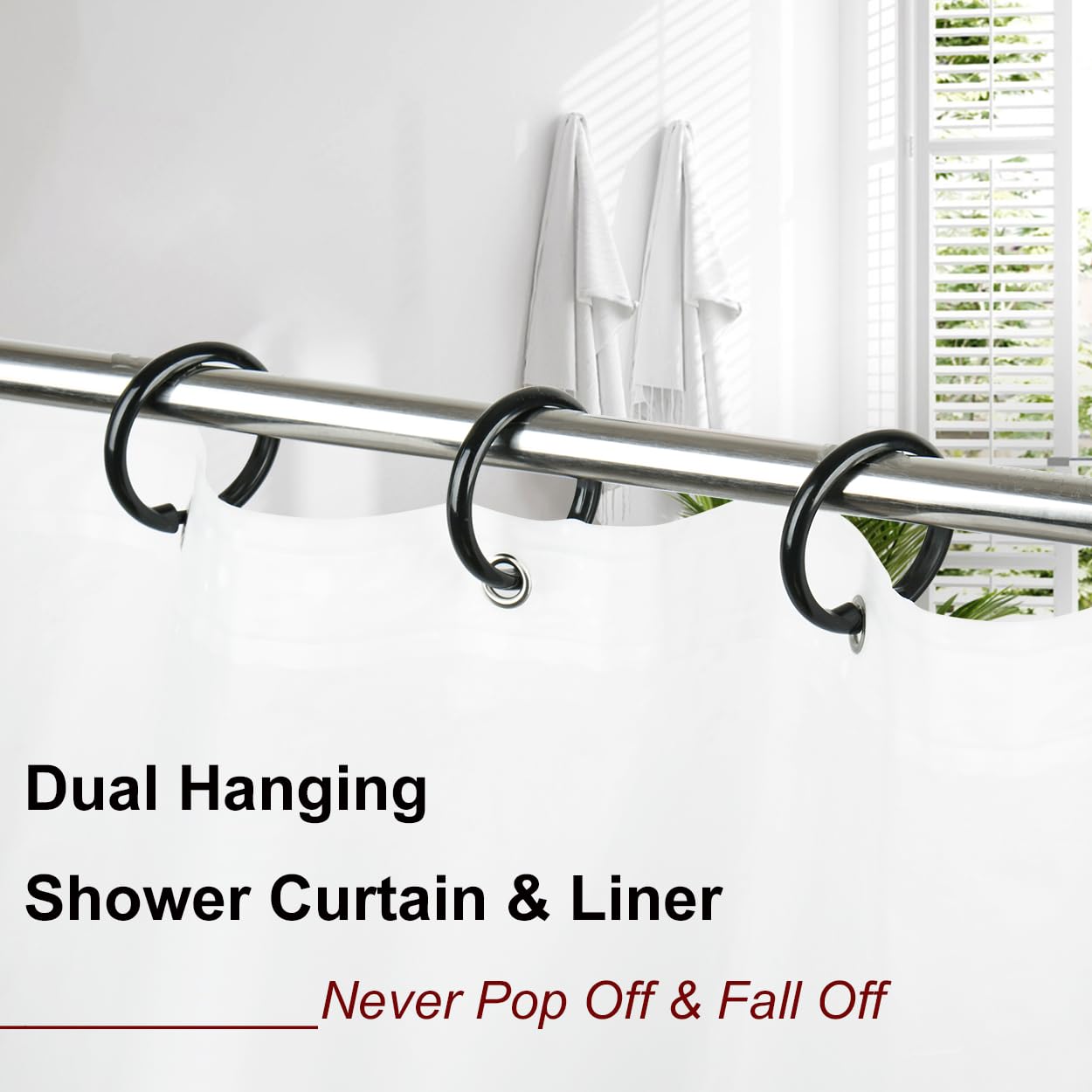 Aoibox LABB2964 Shower-Rings-Hooks - View #7
