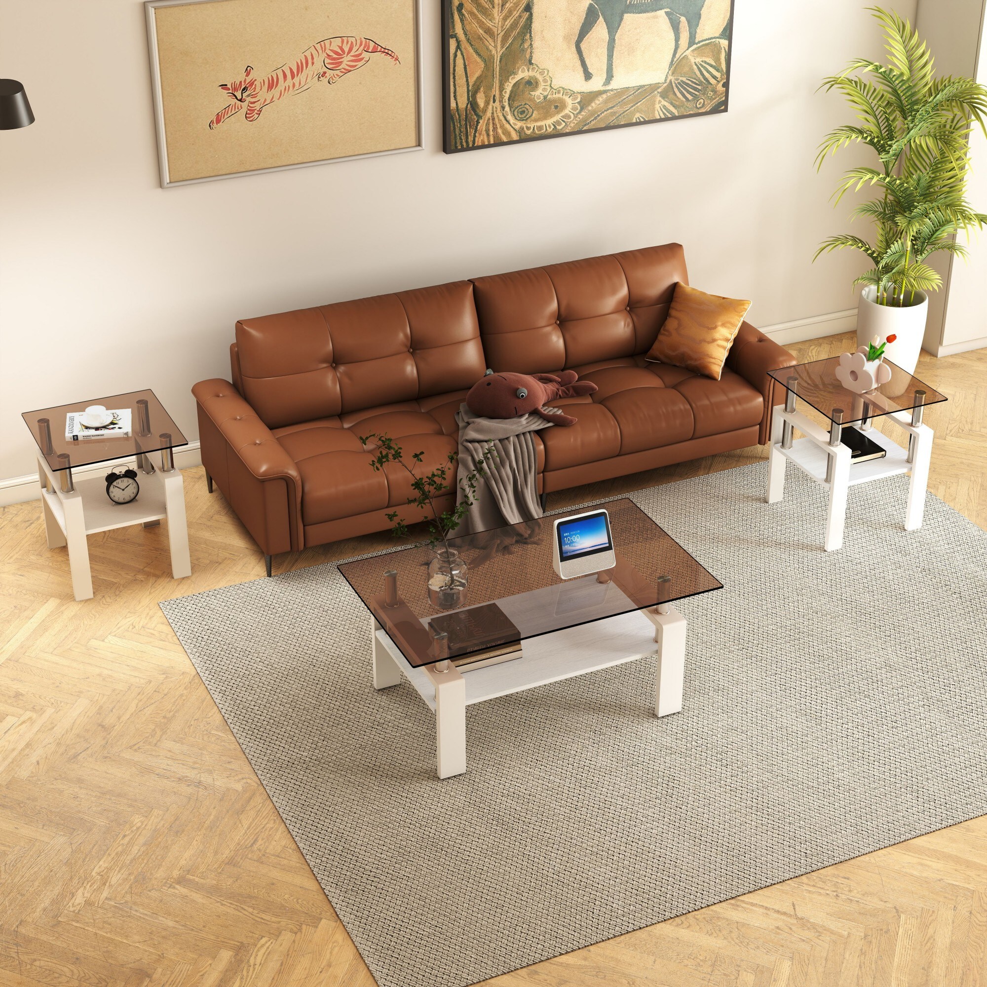 TATAHANCE WS241-16TT-WH Coffee-Tables - View #3
