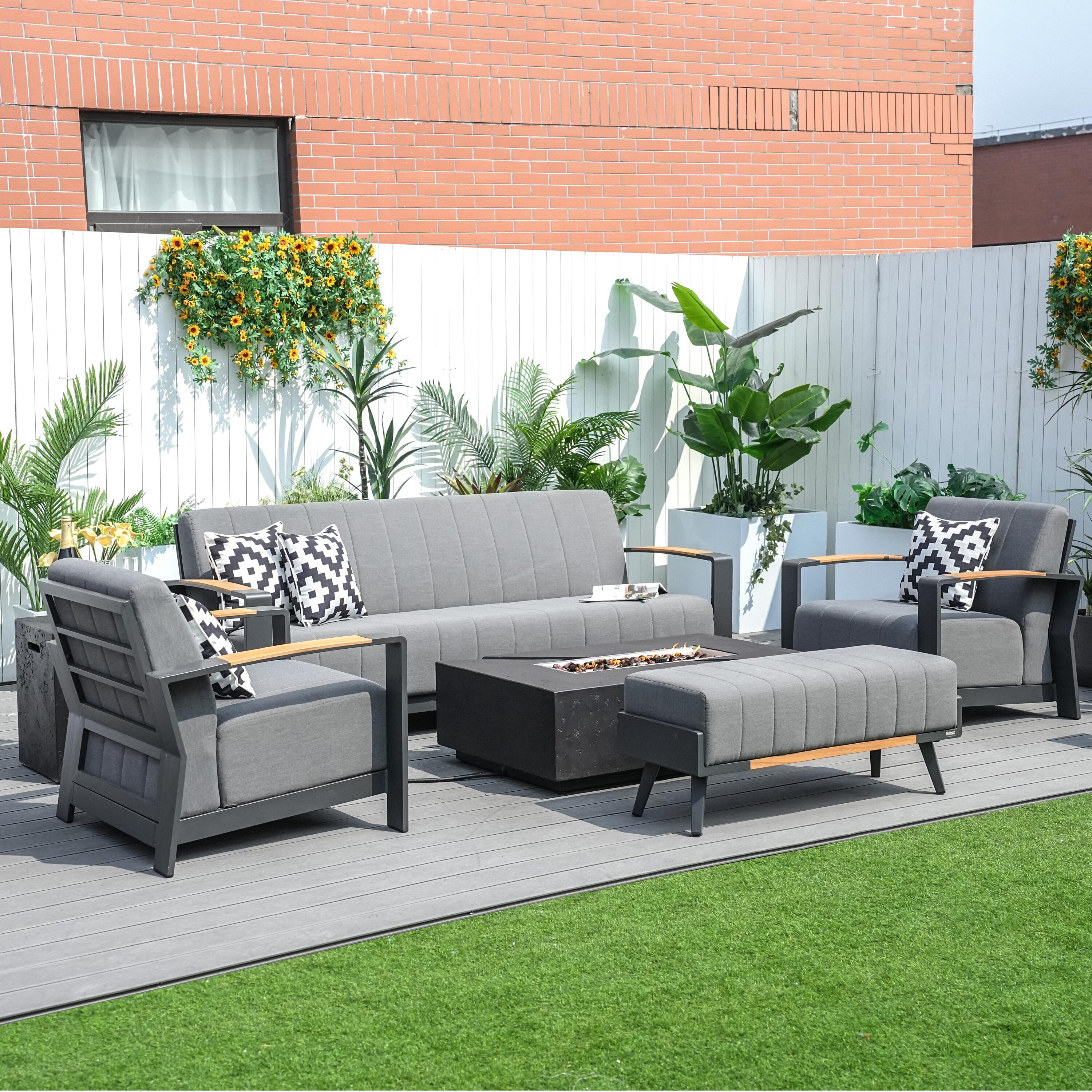 Direct Wicker DWG-2335G&24913BK Patio-Conversation-Sets - View #4