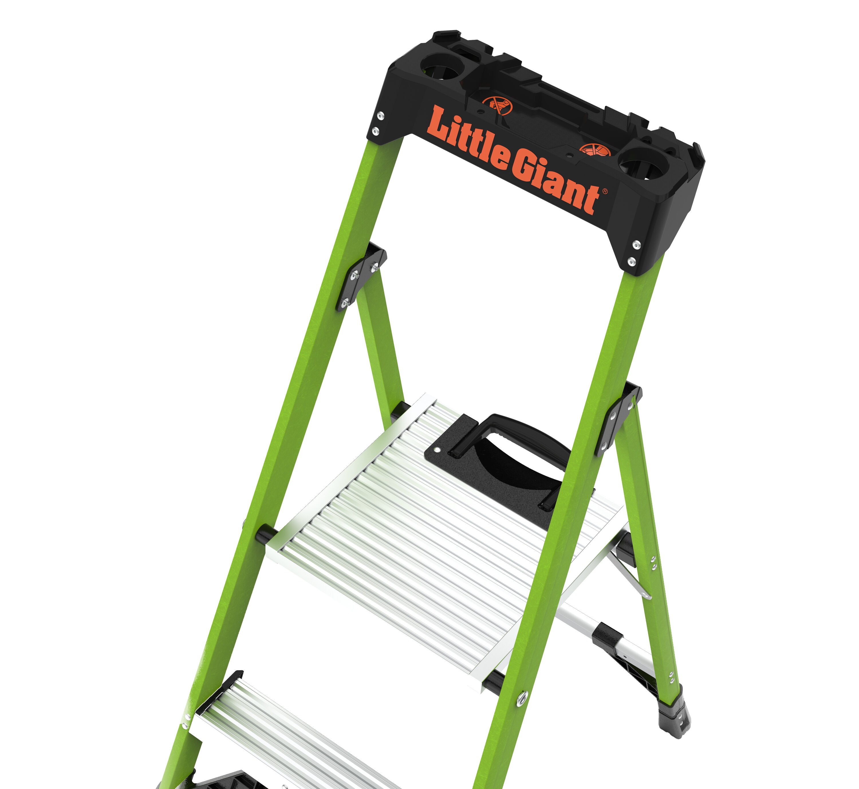 Little Giant Ladders MightyLite M4 4-ft Fiberglass Type 1a- 300-lb Load  Capacity Platform Step Ladder in the Step Ladders department at