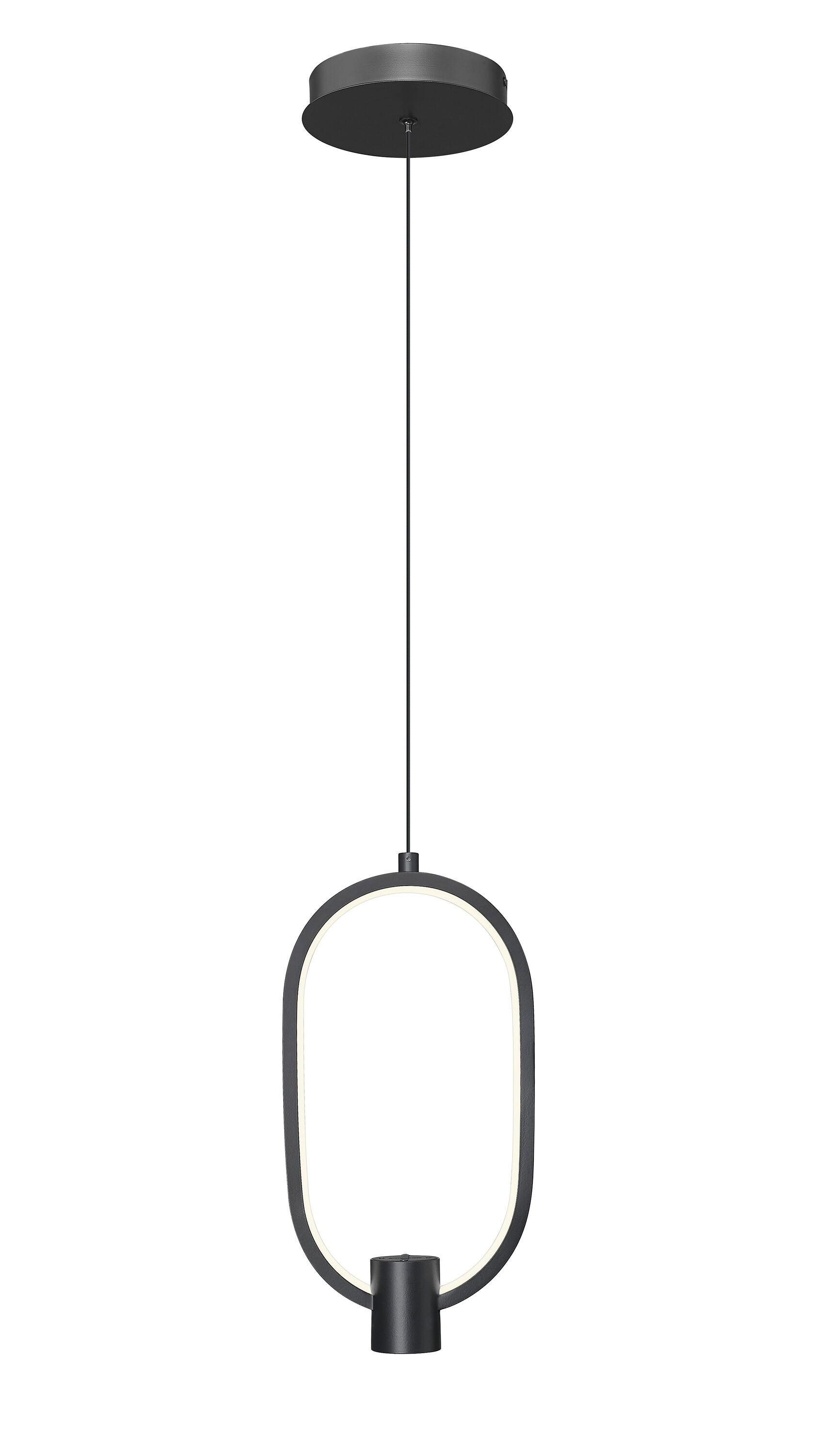 Z-Lite Saros Matte Black 14.25 in 1 Light Pendant