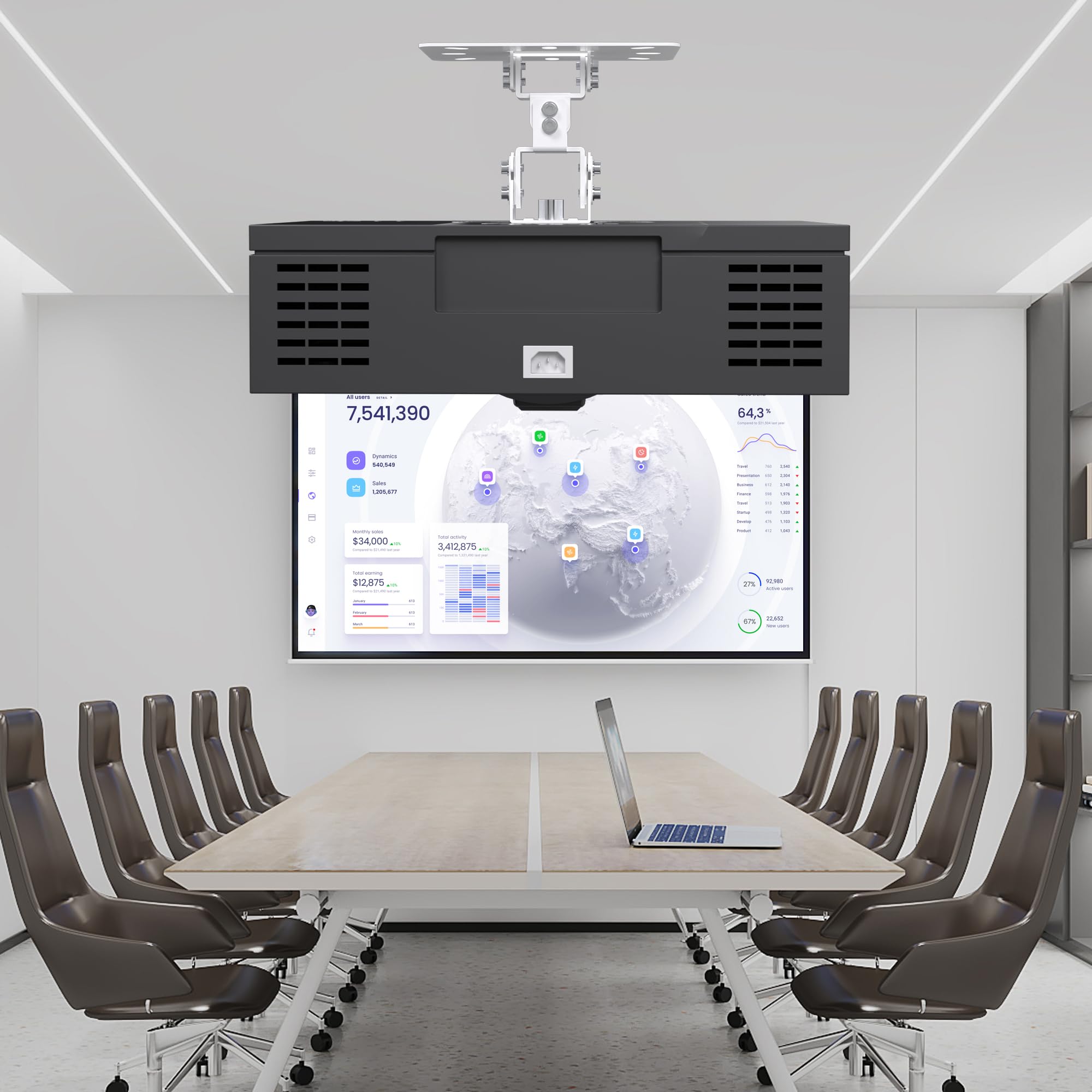 Ahfiwaso LAH0731H105 Projector-Mounts - View #6