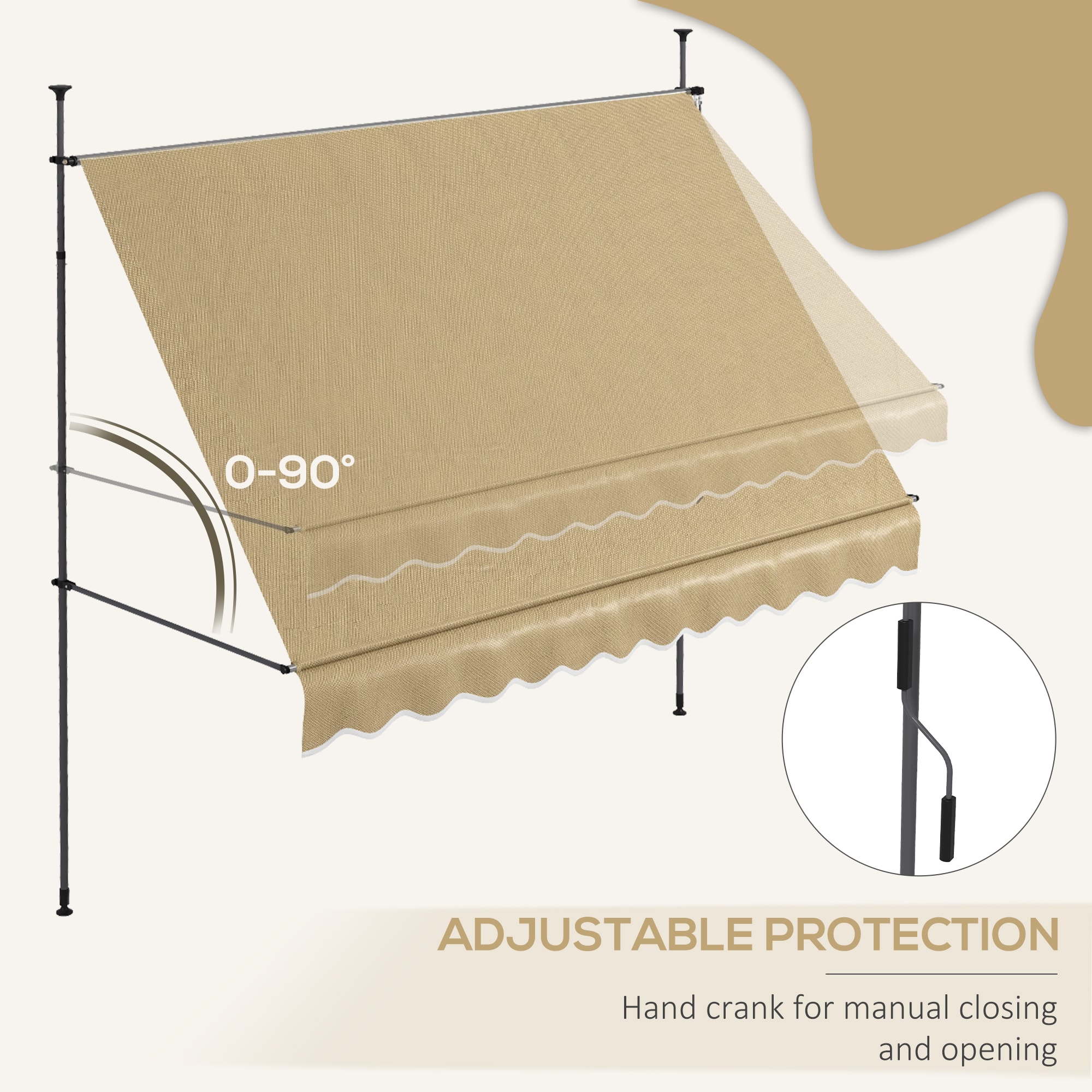 Outsunny 840-262V03BG awnings - View #7