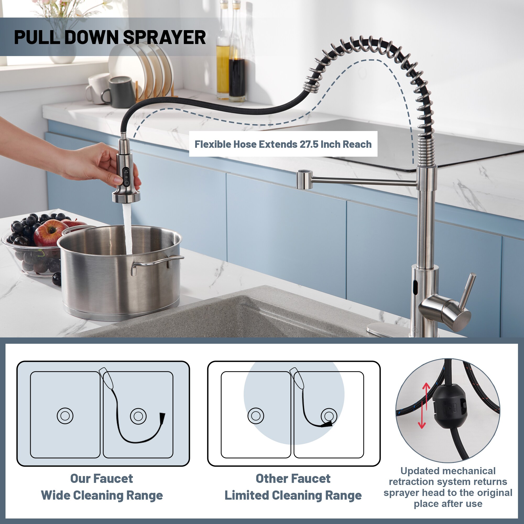 Mondawe OR-91NSKF-DG Kitchen-Faucets - View #4