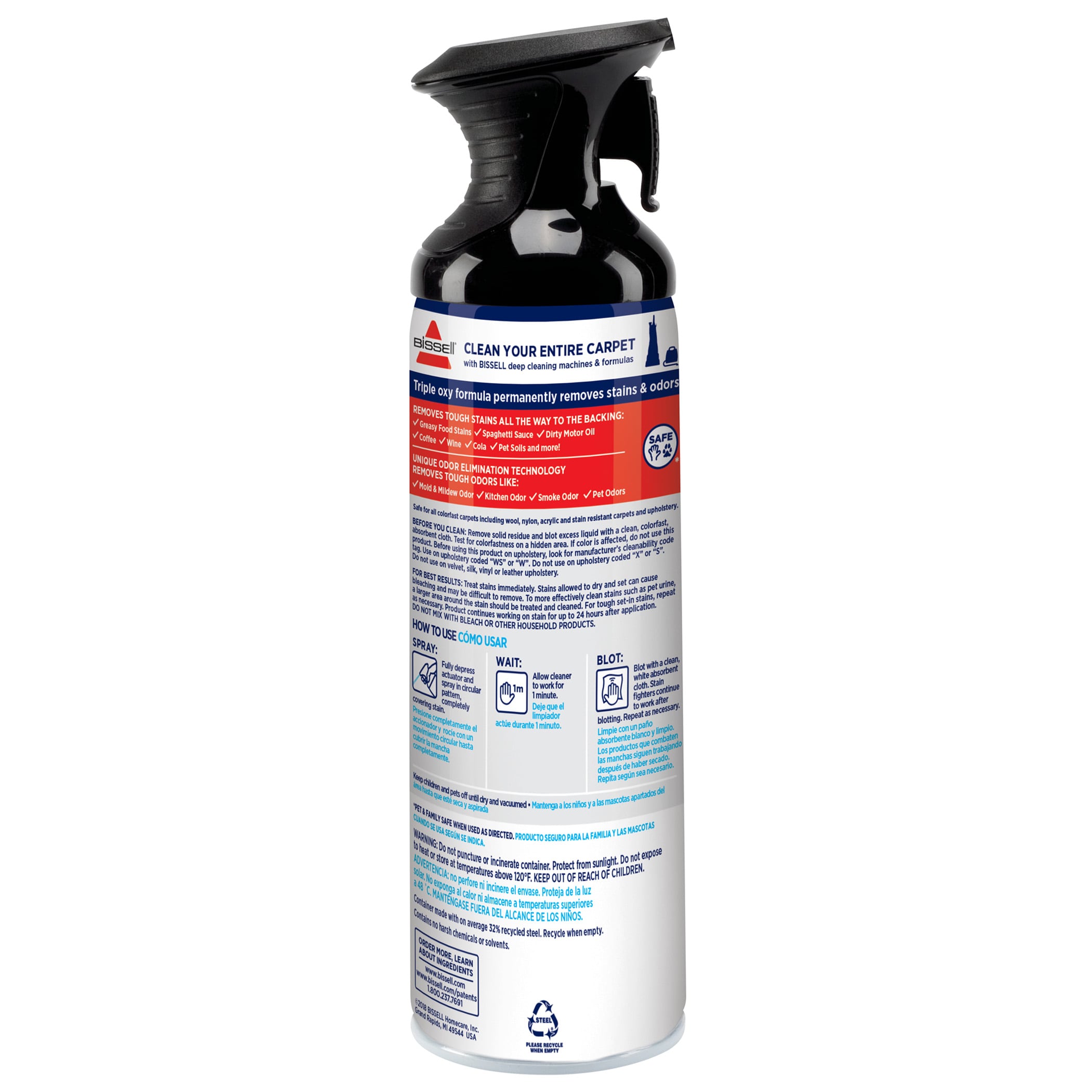 Bissell Spot & Stain Pro Oxy 2 in 1 formula 1L - SpotCle 