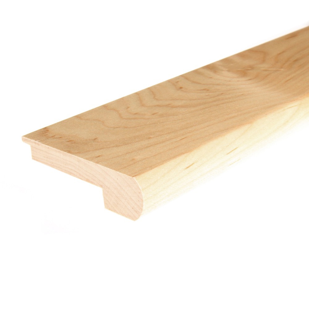 Flexco 785615 Solid Wood Stair Nose 2.75-in x 78-in x 0.375-in Natural Prefinished Wood Maple Flush Stair Nosing