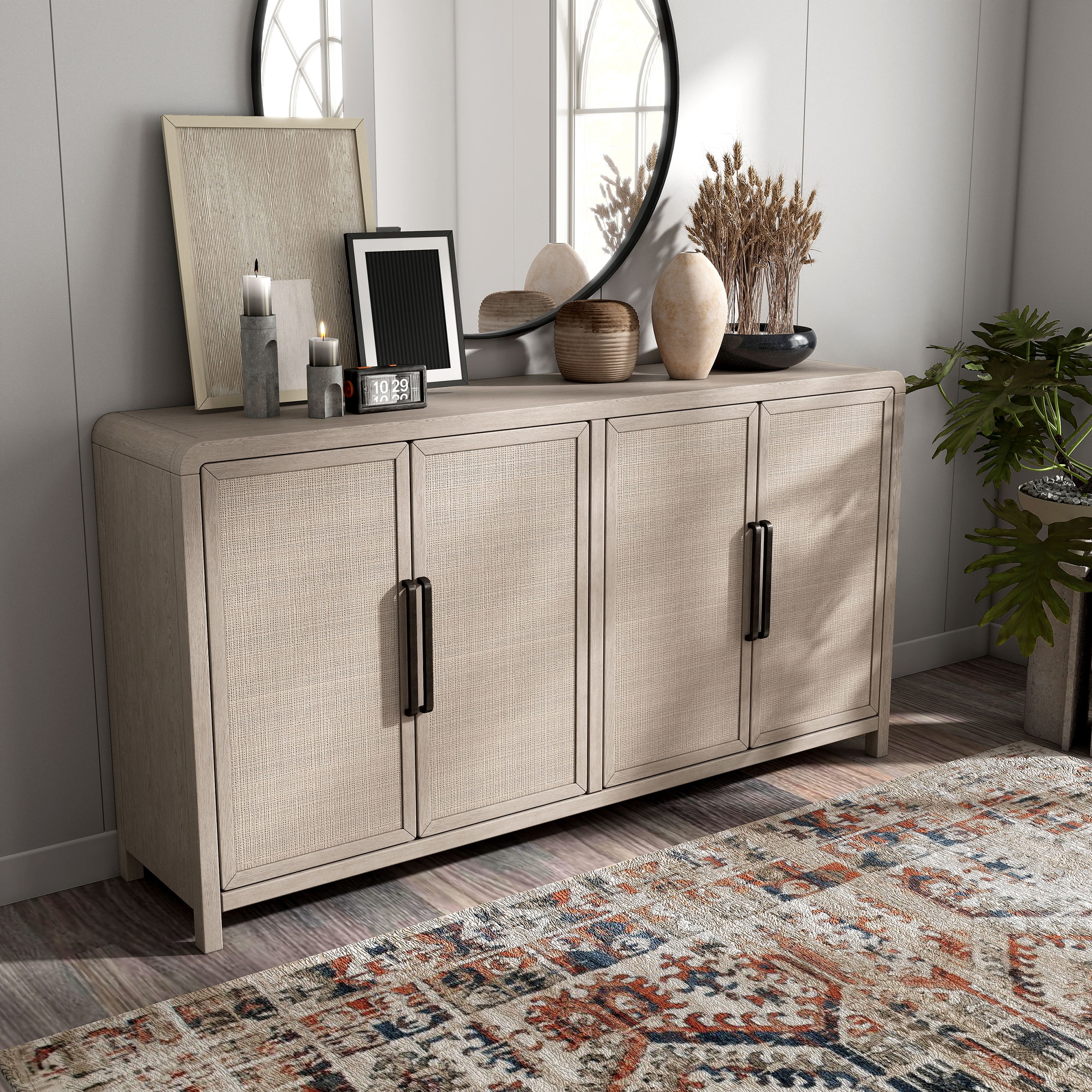Furniture of America IDF-39016AK-SV Dining-Kitchen-Storarge - View #2