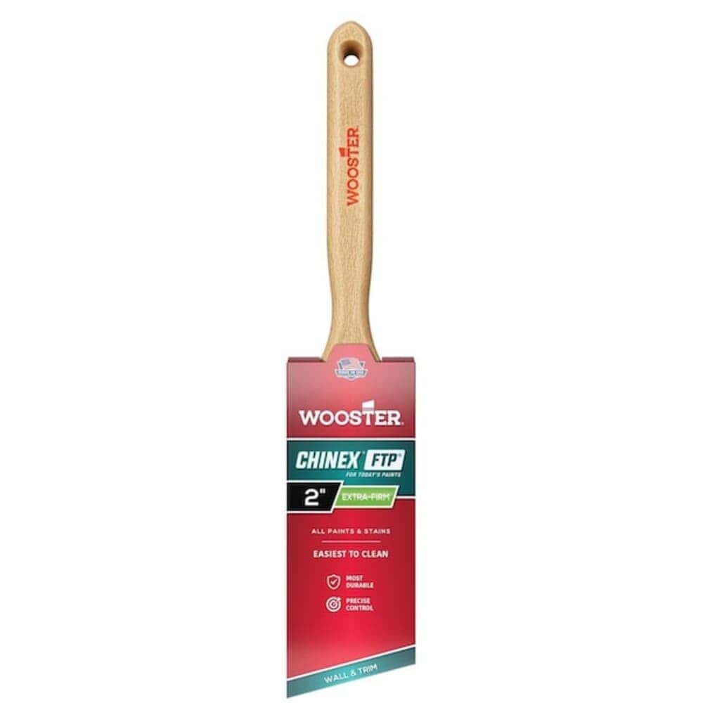 Wooster  2 Angle Sash Soft Chinex FTP Bristle Paint Brush Wood Handle 4410-2