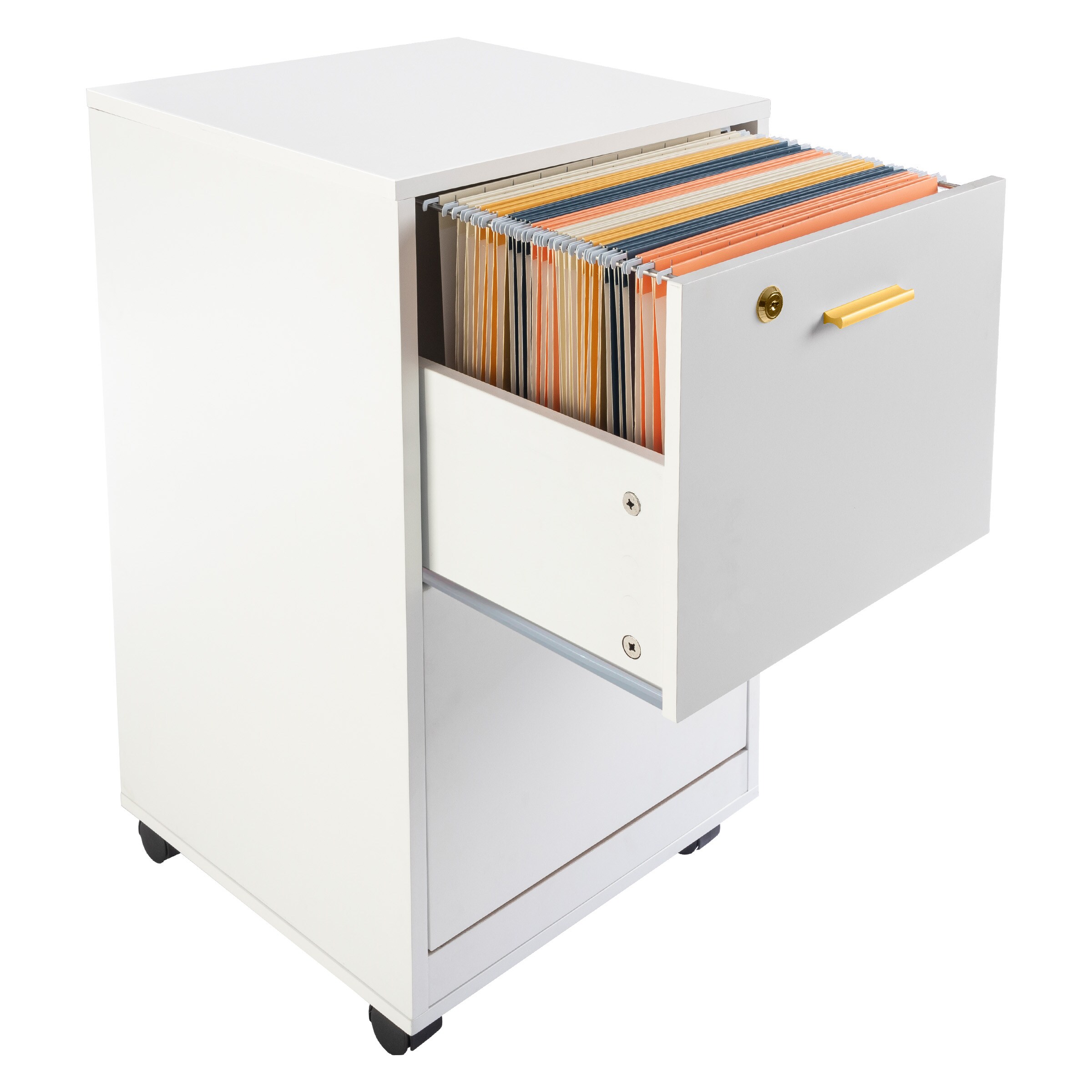 Lavish Home 80-FC-4-WHT Filing-Cabinets - View #8