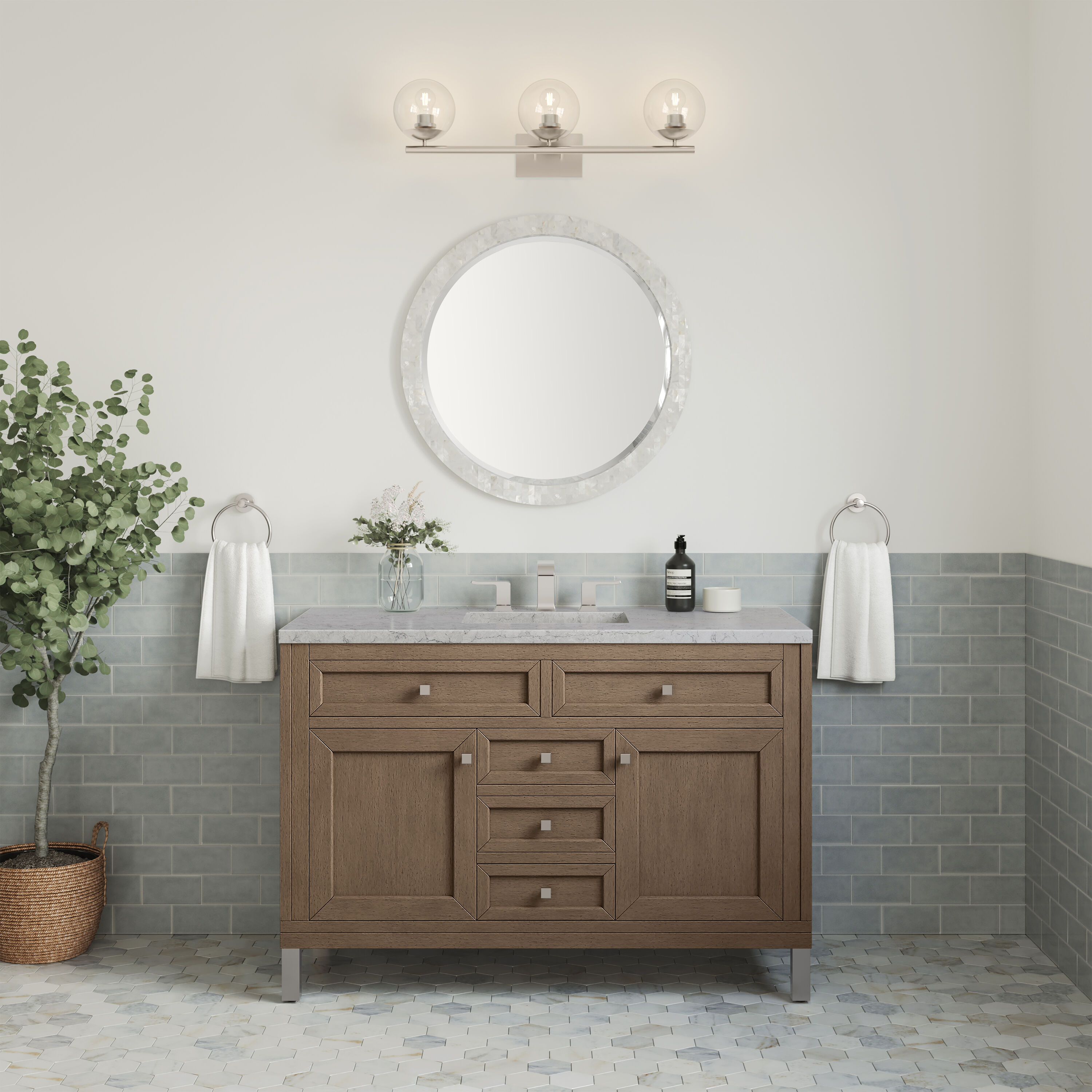 James Martin Vanities 305-V48-WWW-3EJP Bath-Vanity-Combo - View #5