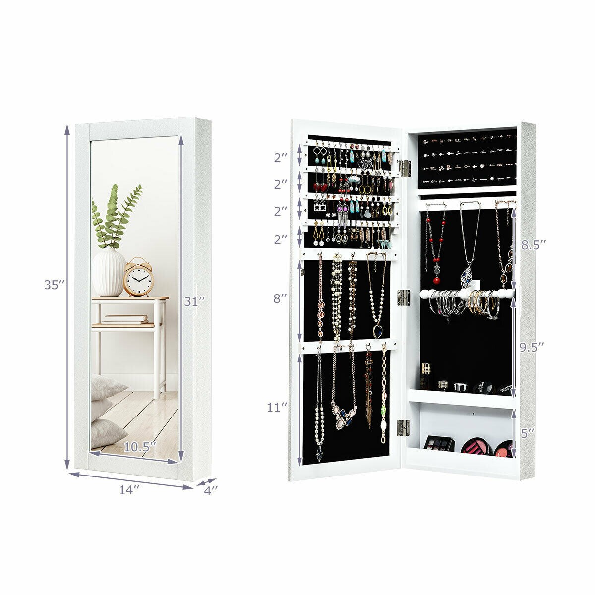CASAINC WF-HW65816-LA Jewelry-Armoires - View #5