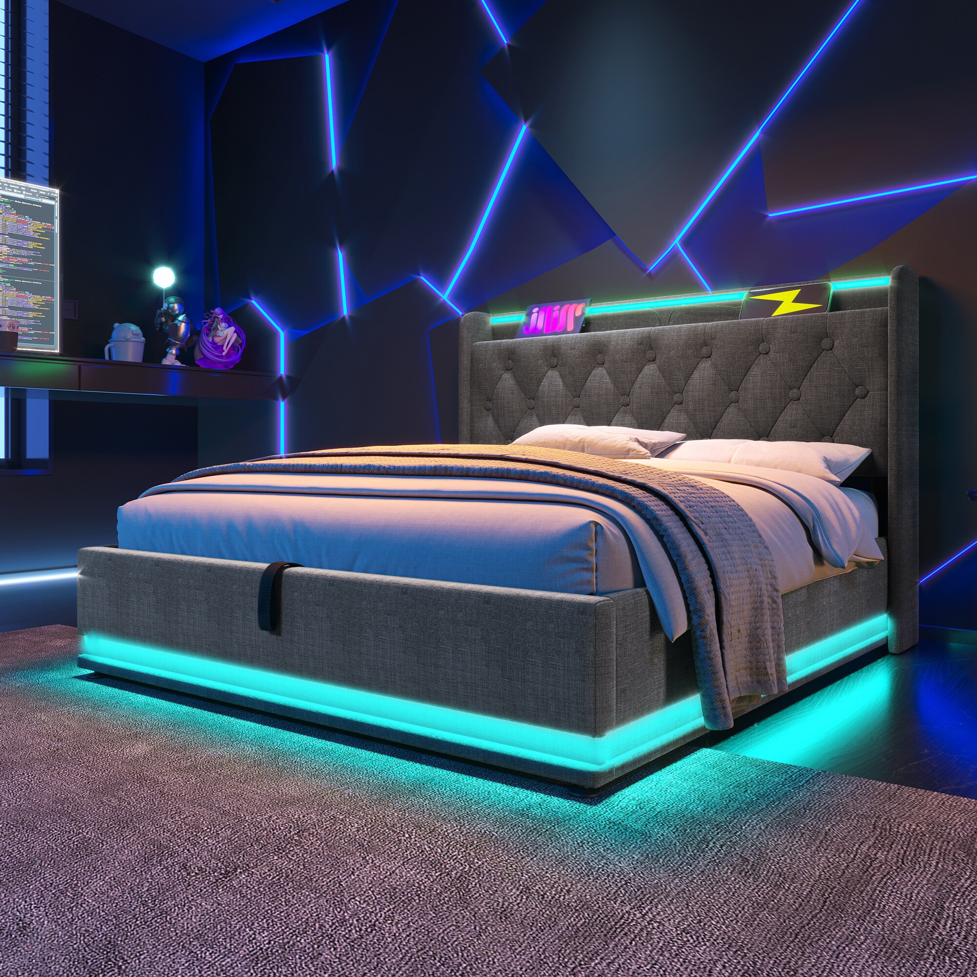 ModernLuxe L3P-N736P188806G beds - View #17