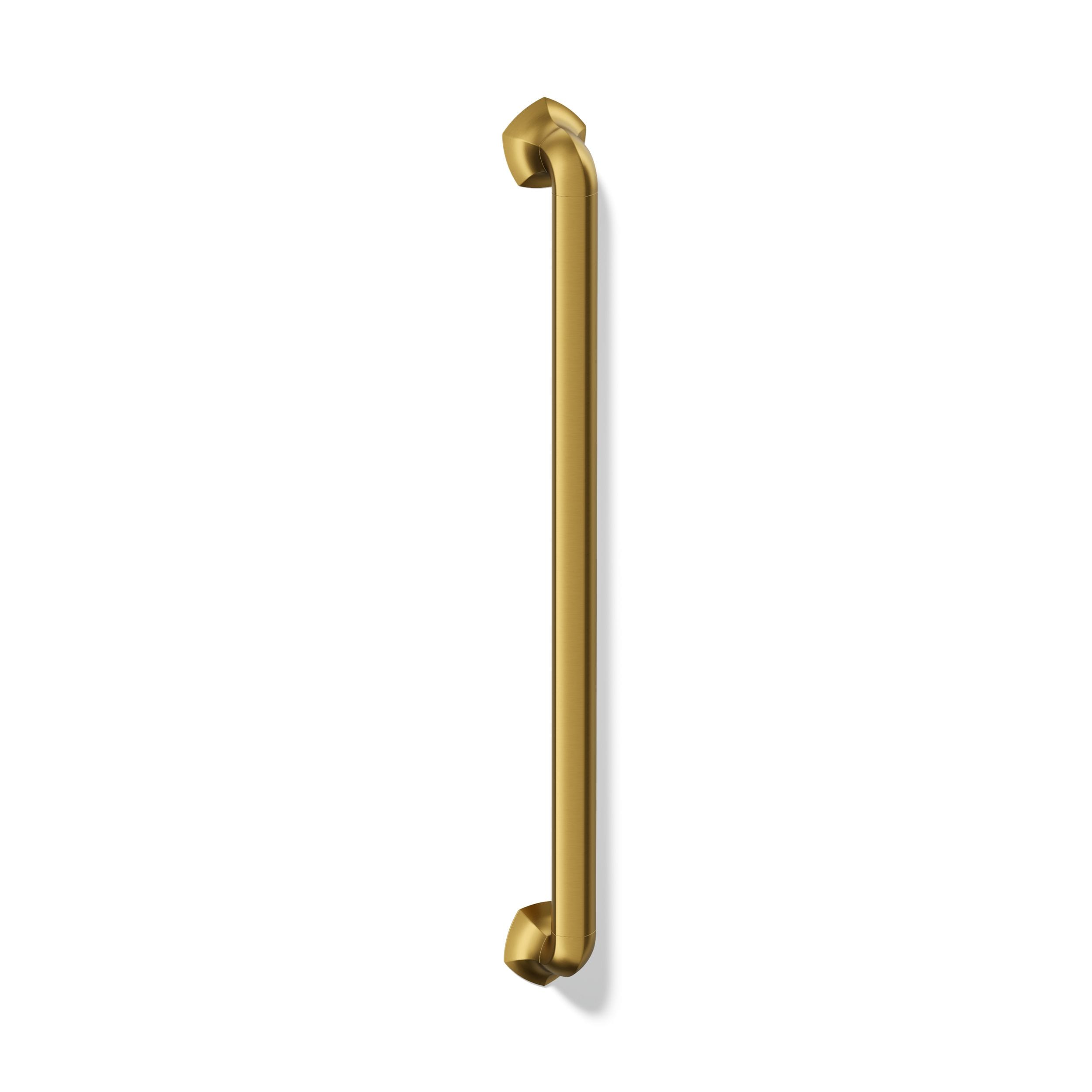 KOHLER Occasion 24-in Vibrant Brushed Moderne Brass Wall-mount ADA Compliant Grab Bar ( 300-lb Weight Capacity )