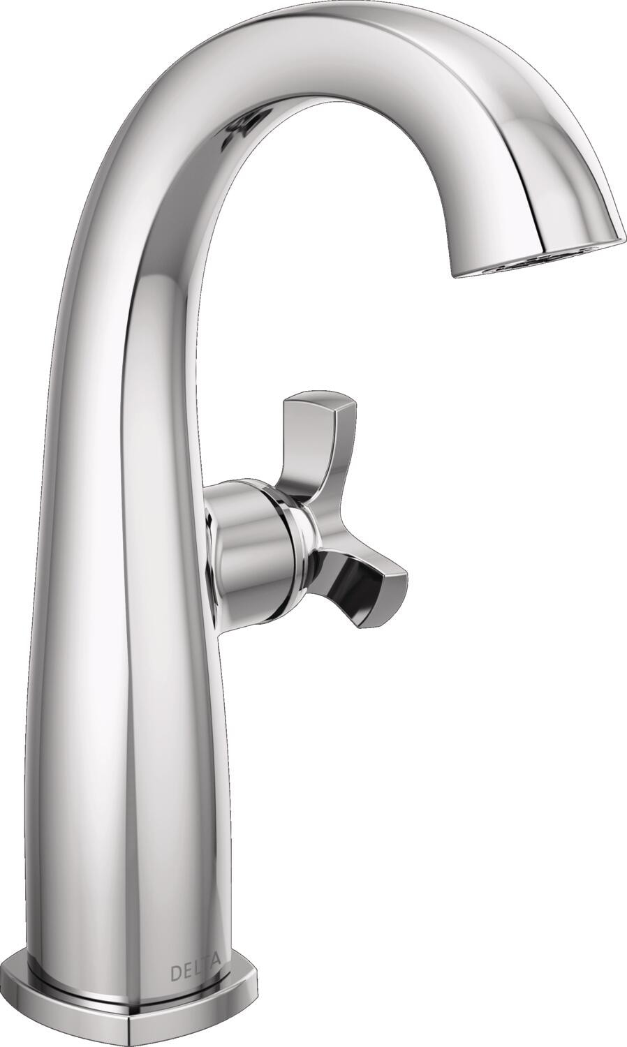 Delta 6776-PR-DST Stryke Lumicoat Chrome Single hole 1-handle WaterSense Mid-arc Residential Handle Bathroom Sink Faucet