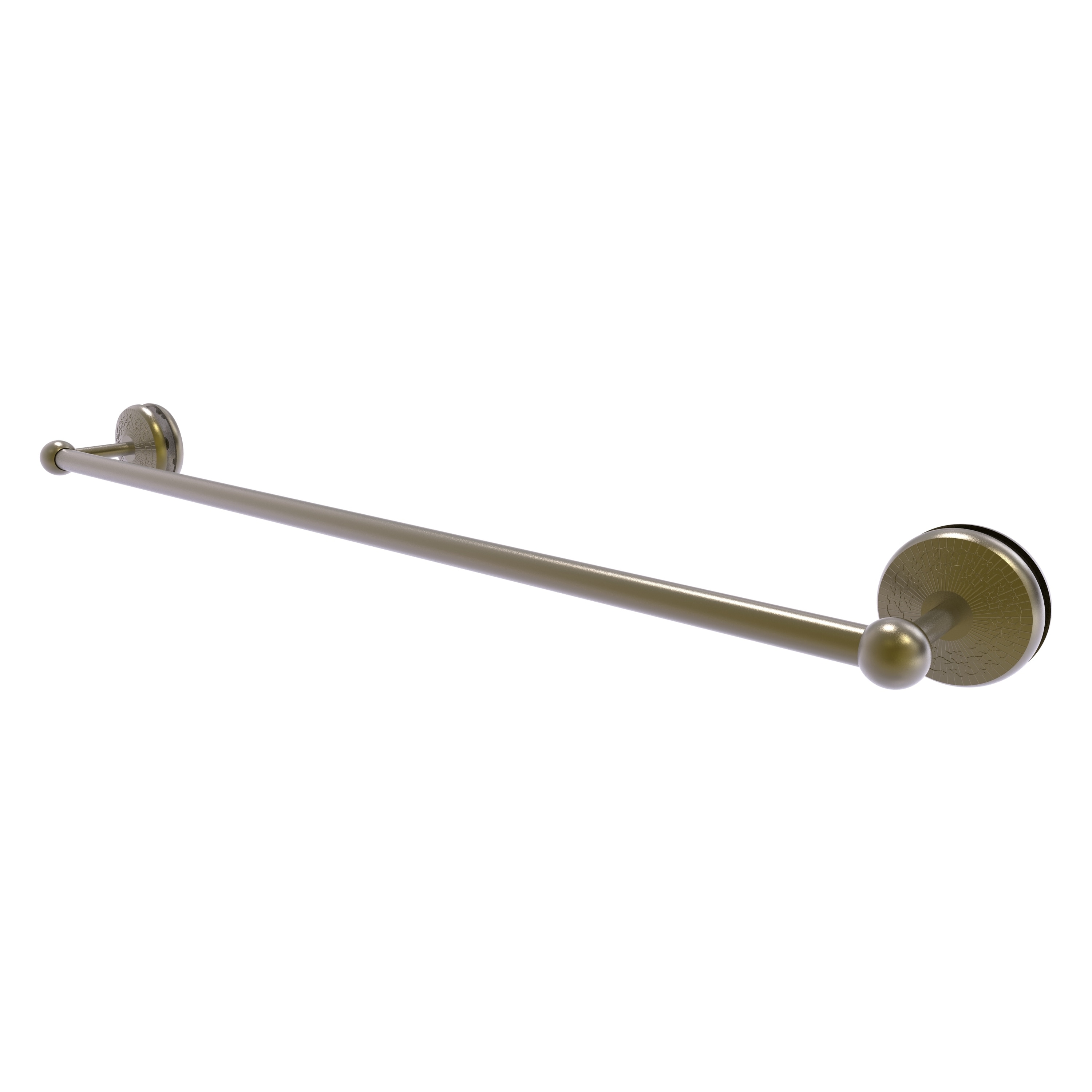 Allied Brass MC-41-SM-30-ABR Monte Carlo 30-in Antique Brass Wall mount Single Towel Bar